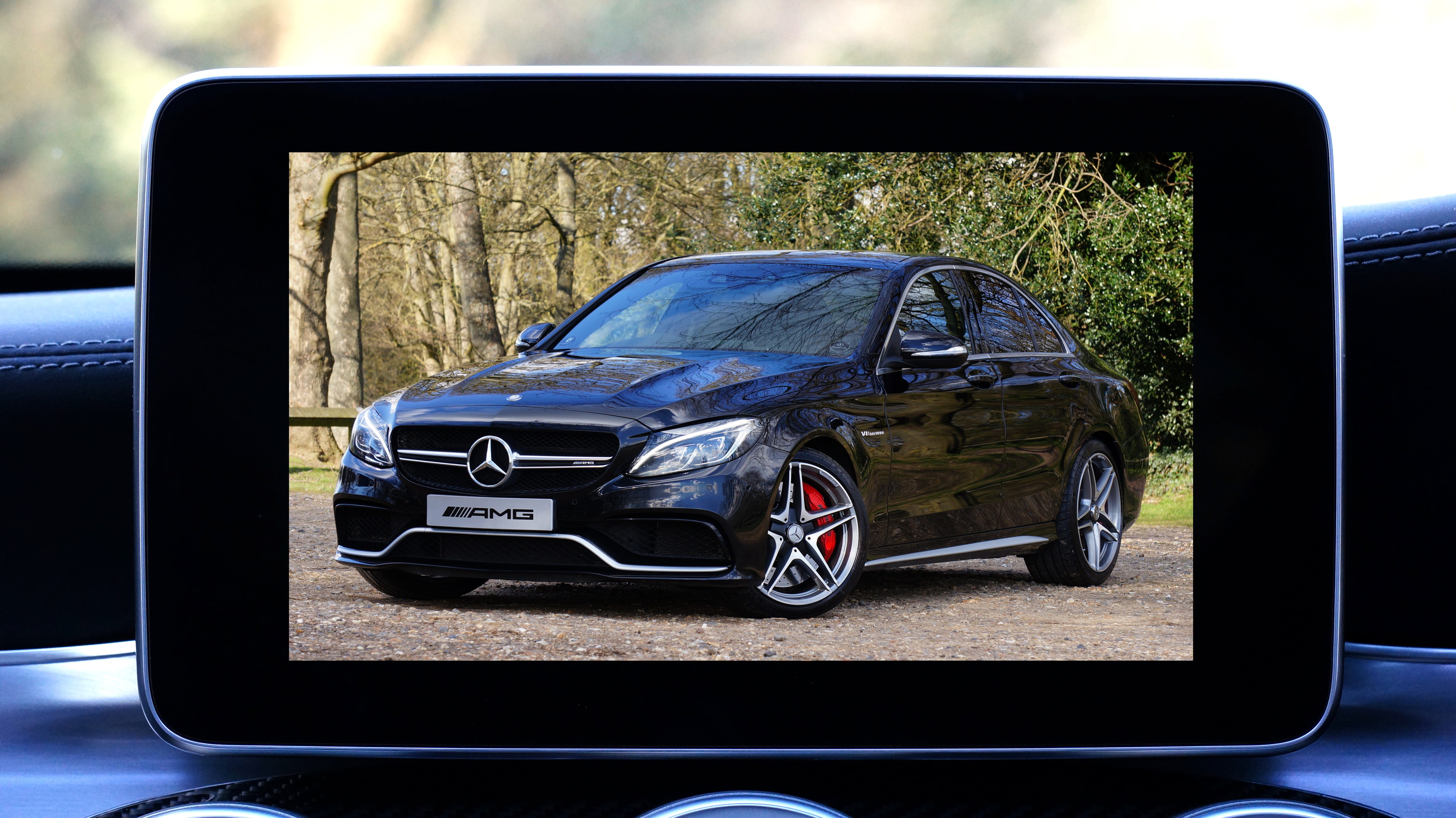vehicle, land vehicle, luxury, automotive, auto, drive, power, sport, grass, class, technology, communication, mercedes, mercedes-benz, blue, black color, HD Wallpaper
