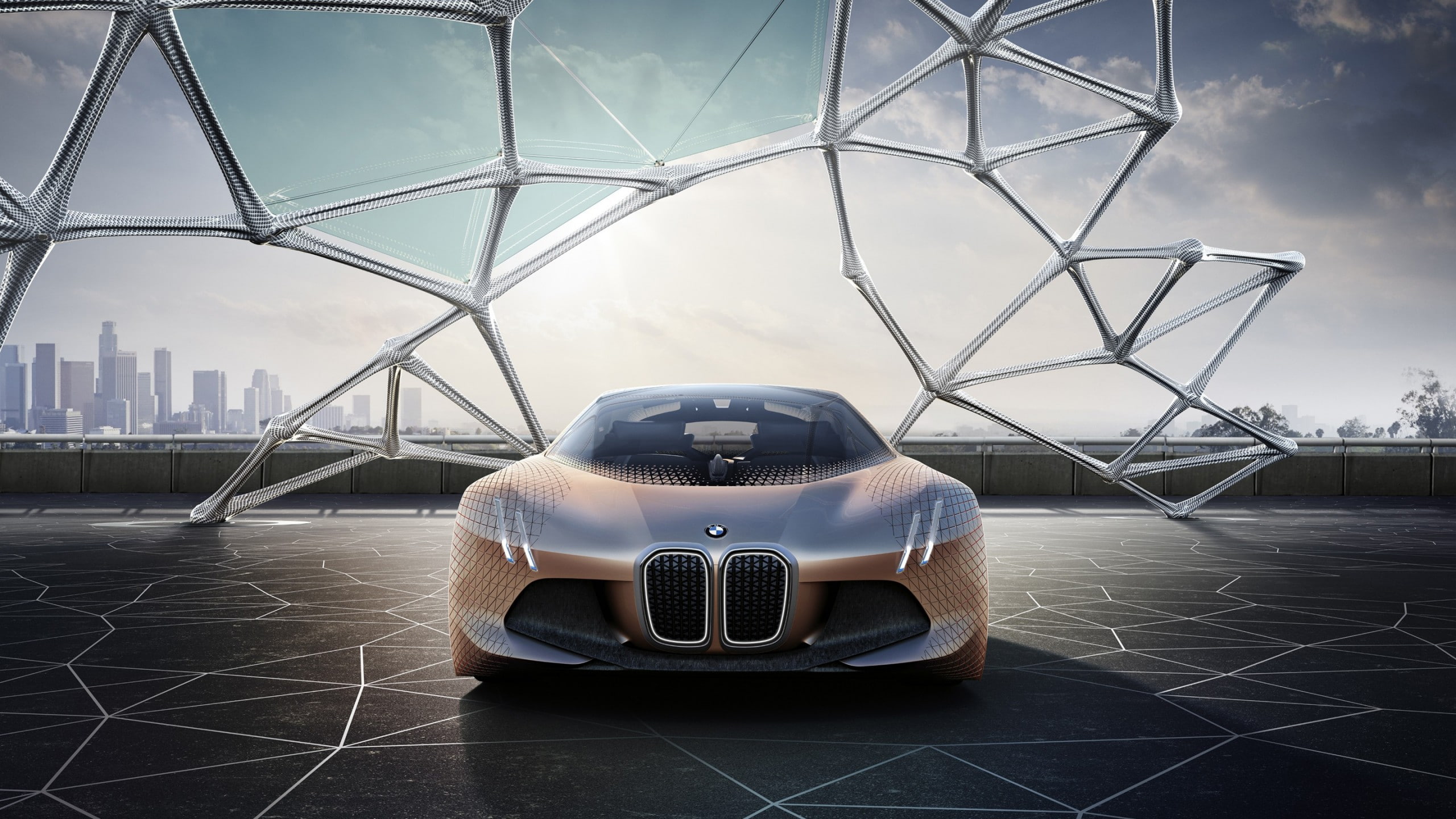 brown, electric car, 2K, car, concept, BMW VISION NEXT 100, bmw, HD Wallpaper
