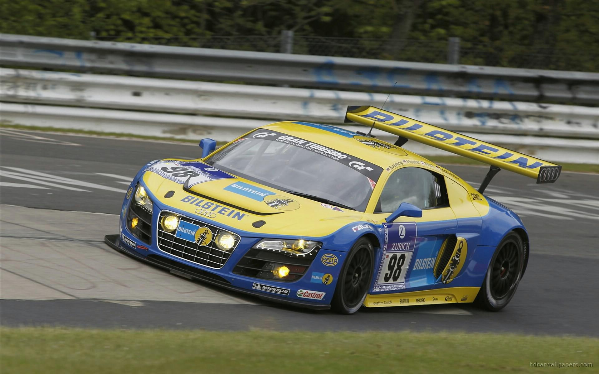 lms, cars, car, audi, yellow, blue, 1080P, sports, 2011, r, HD Wallpaper