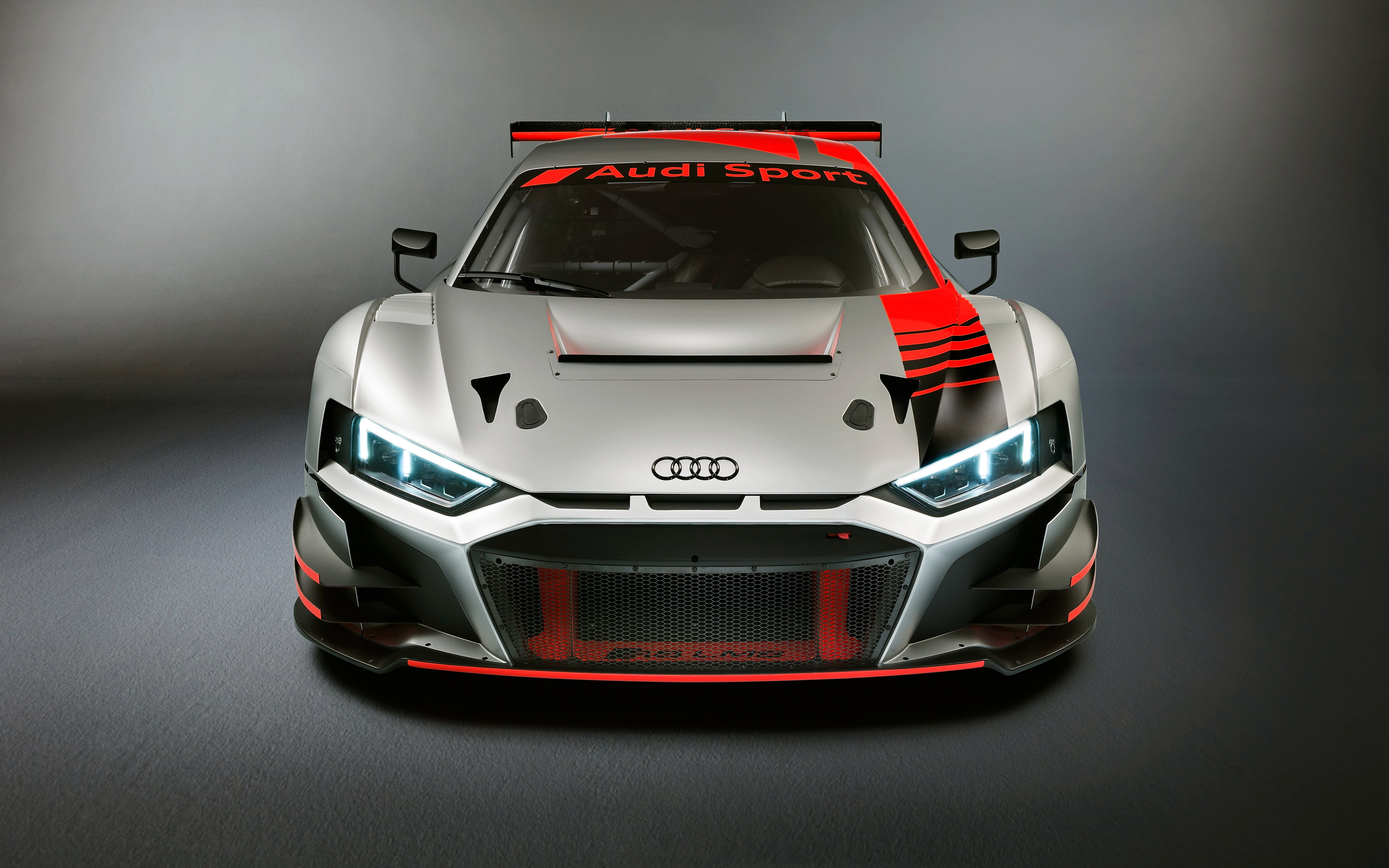 2019, 4K, Audi R8 LMS GT3, 4K, Paris Motor Show, HD Wallpaper