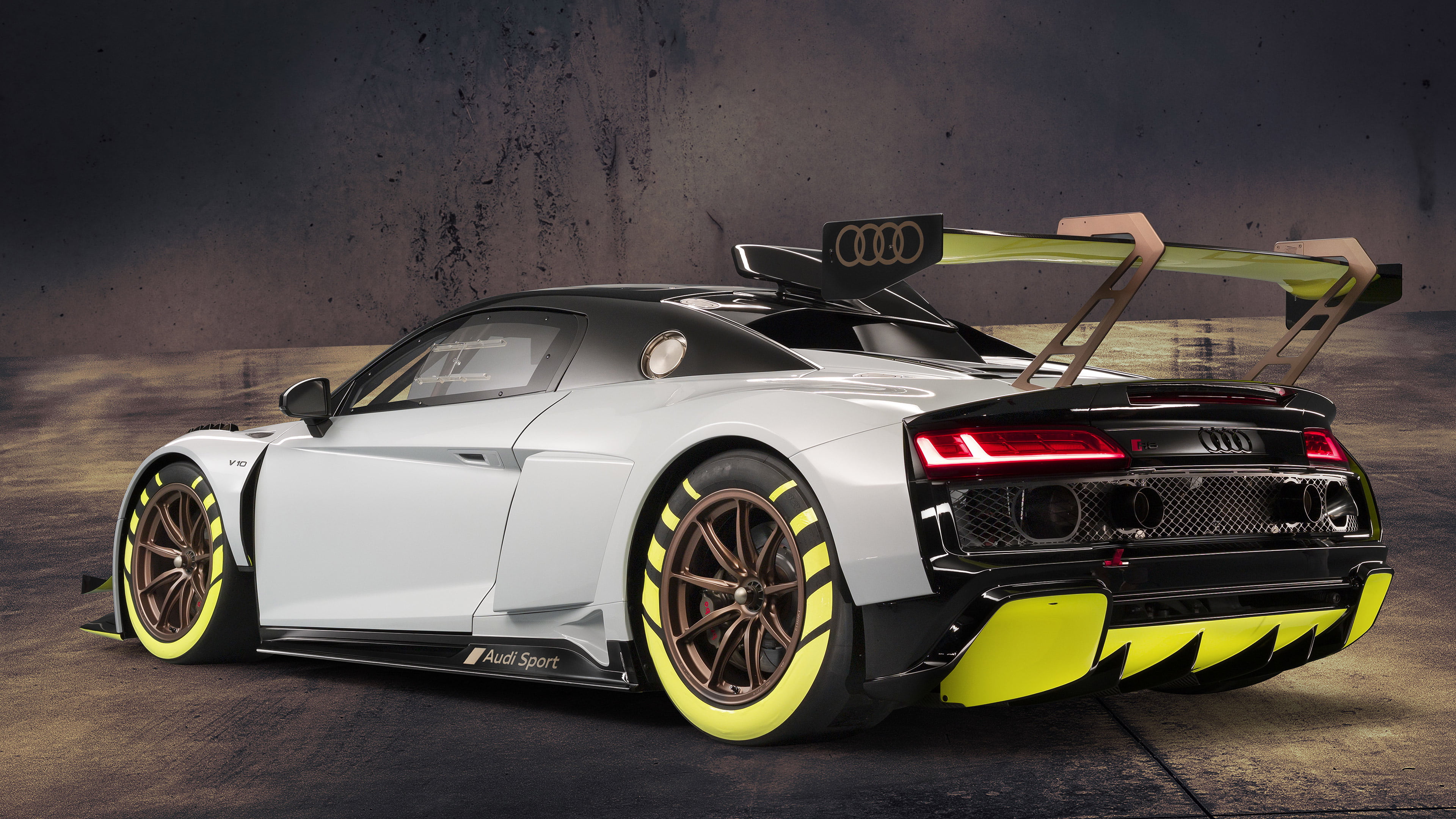 Race Car, Car, Silver Car, 4K, Sport Car, Audi, Audi R8 LMS GT2, HD Wallpaper