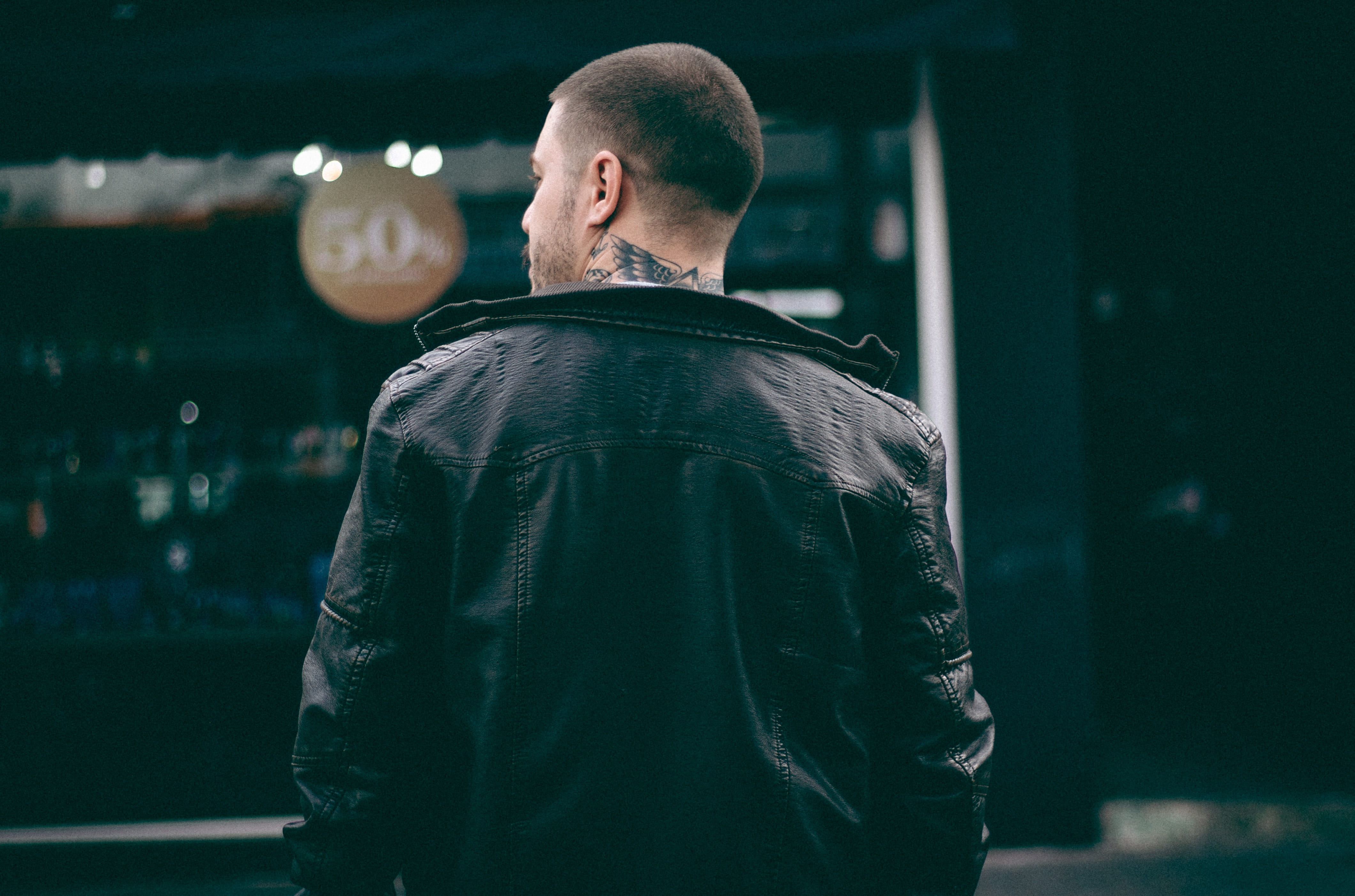 real people, leisure activity, lifestyles, looking, clothing, one Person, adults only, waist up, only men, shaved head, man in black, strength, mature adult, HD Wallpaper