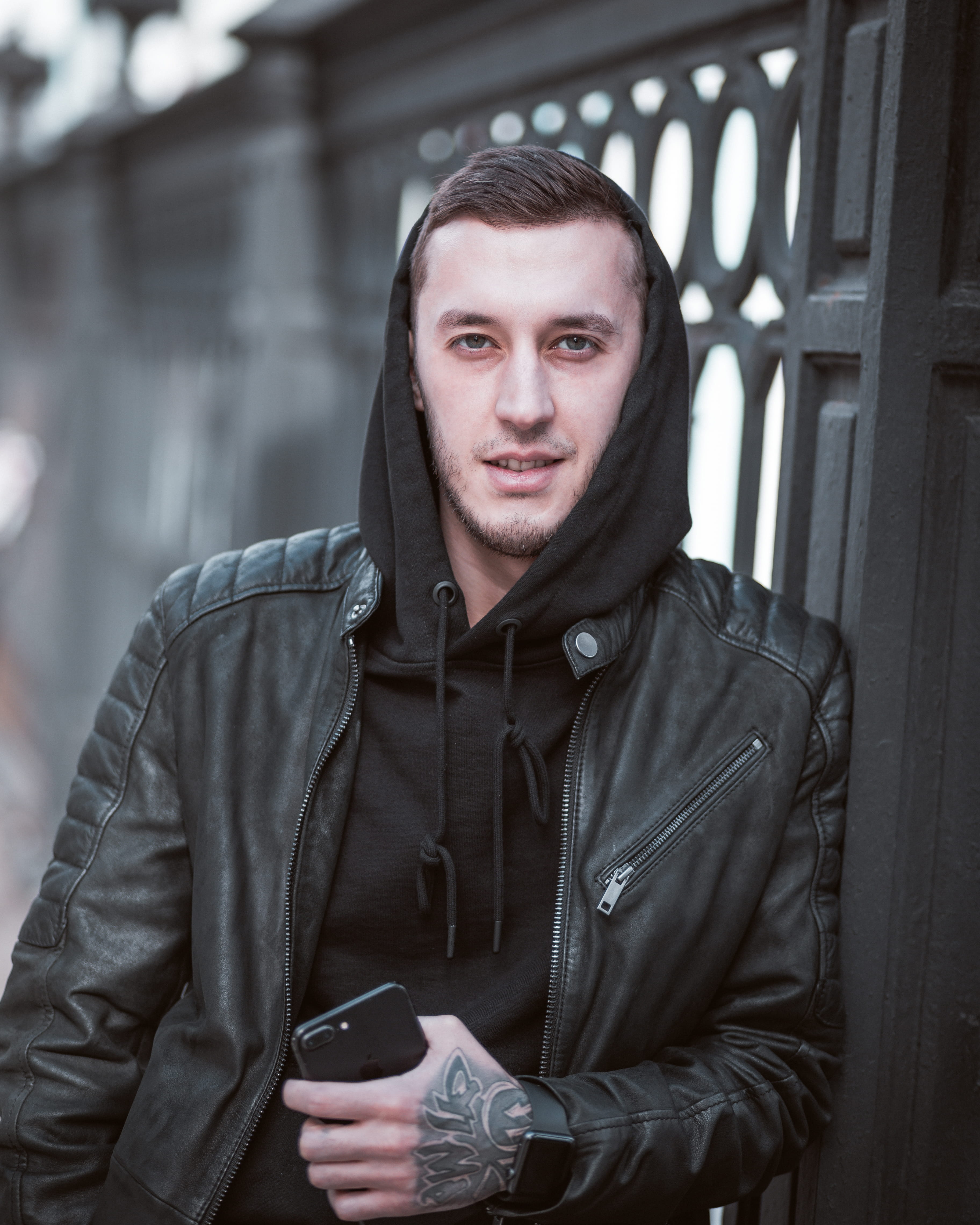 technology, waist up, one person, face, coat, sleeve, photography, clothing, standing, human, hood - clothing, hood, leisure activity, architecture, sweater, Phone HD Wallpaper