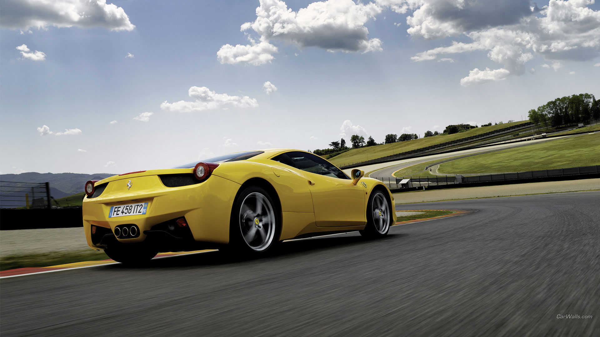 race, motion, cars, ferrari, blur, track, hd, 458, 1080P, italia, HD Wallpaper