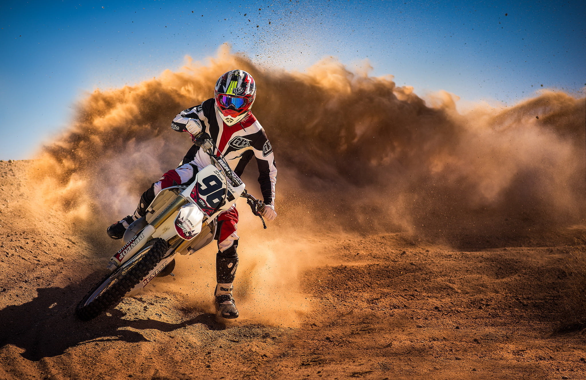 sport, land, engine, outdoors, speed, helmet, 1080P, nature, transportation, desert, man, competitive Sport, mode of transportation, dust, land Vehicle, HD Wallpaper