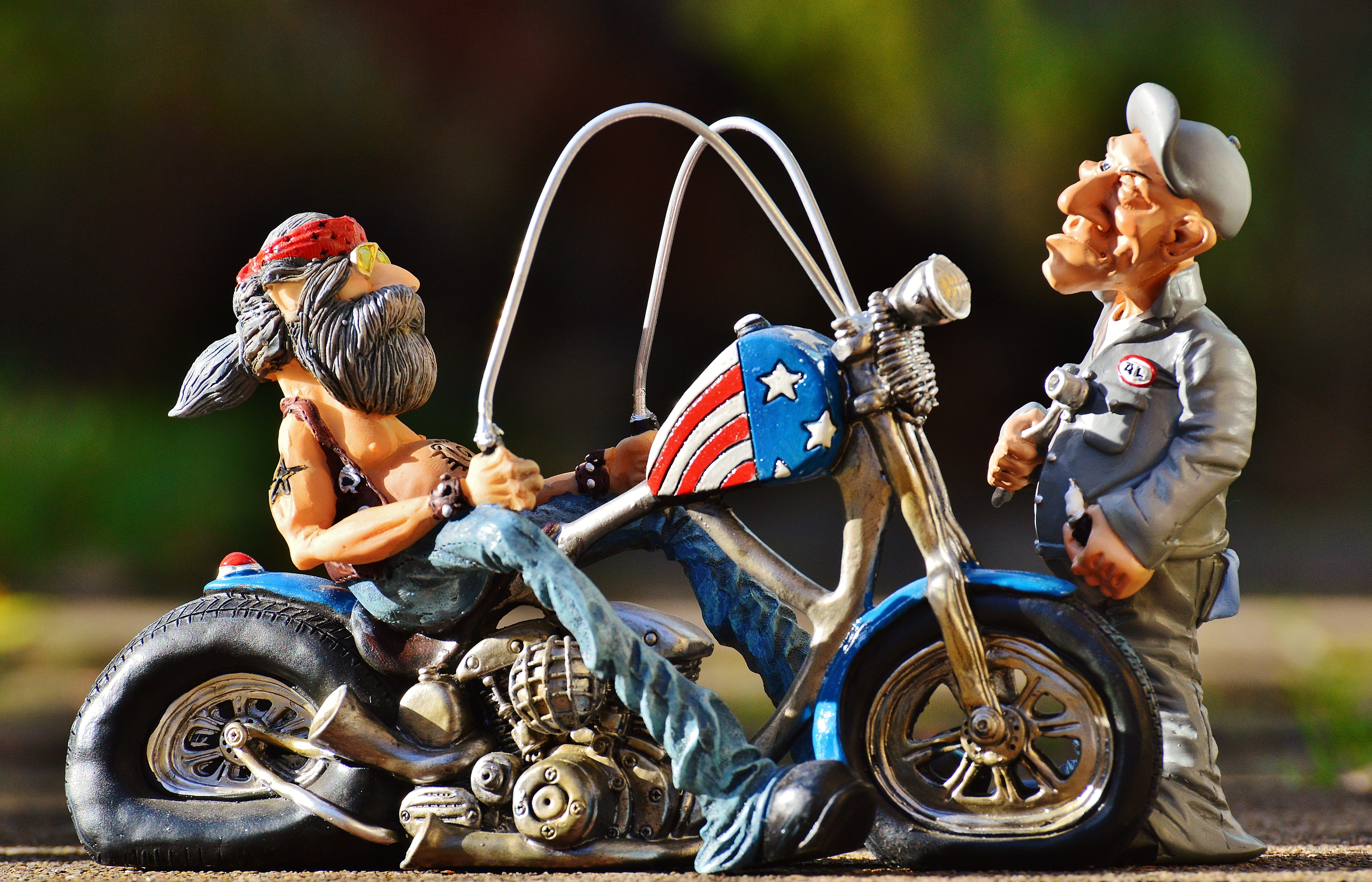 cool, sitting, transportation, man, two wheeled vehicle, riding, men, bike, adult, outdoors, day, tattooed, mechanic, two, motorcycle, adventure, road trip, HD Wallpaper