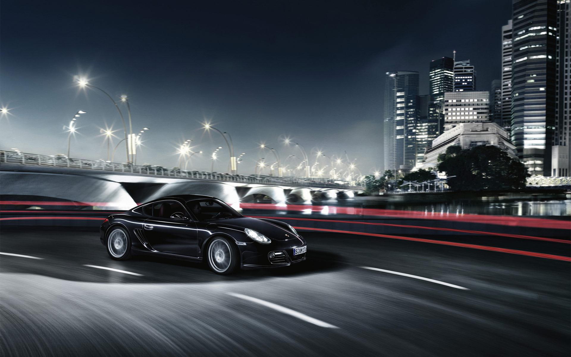 cars, black, carrera, porsche, cayman, 1080P, HD Wallpaper