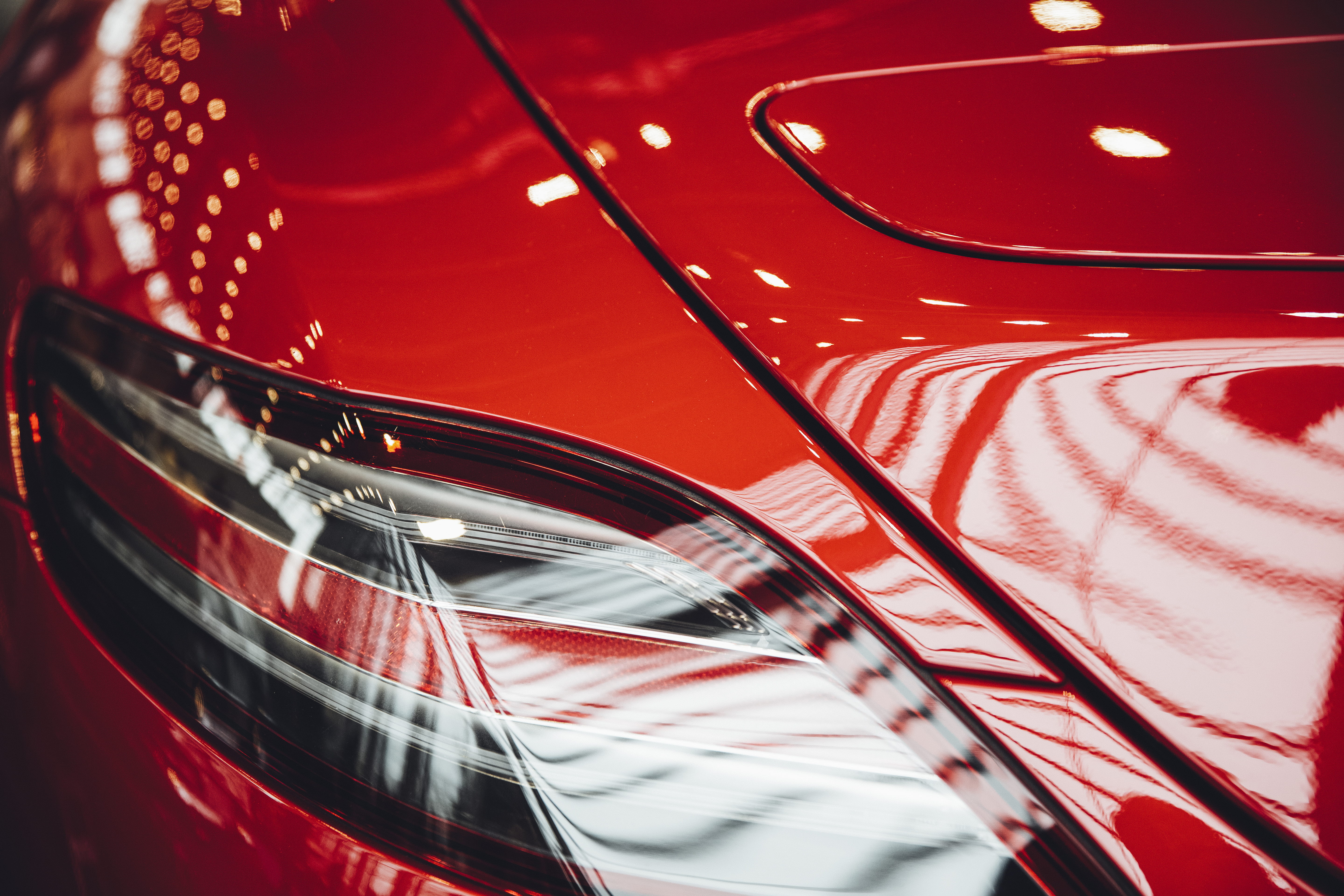 luxury, full frame, transparent, blur, auto, red, pattern, rear lamp, close, photo, 5K, backgrounds, design, expensive, transportation system, motor vehicle, HD Wallpaper