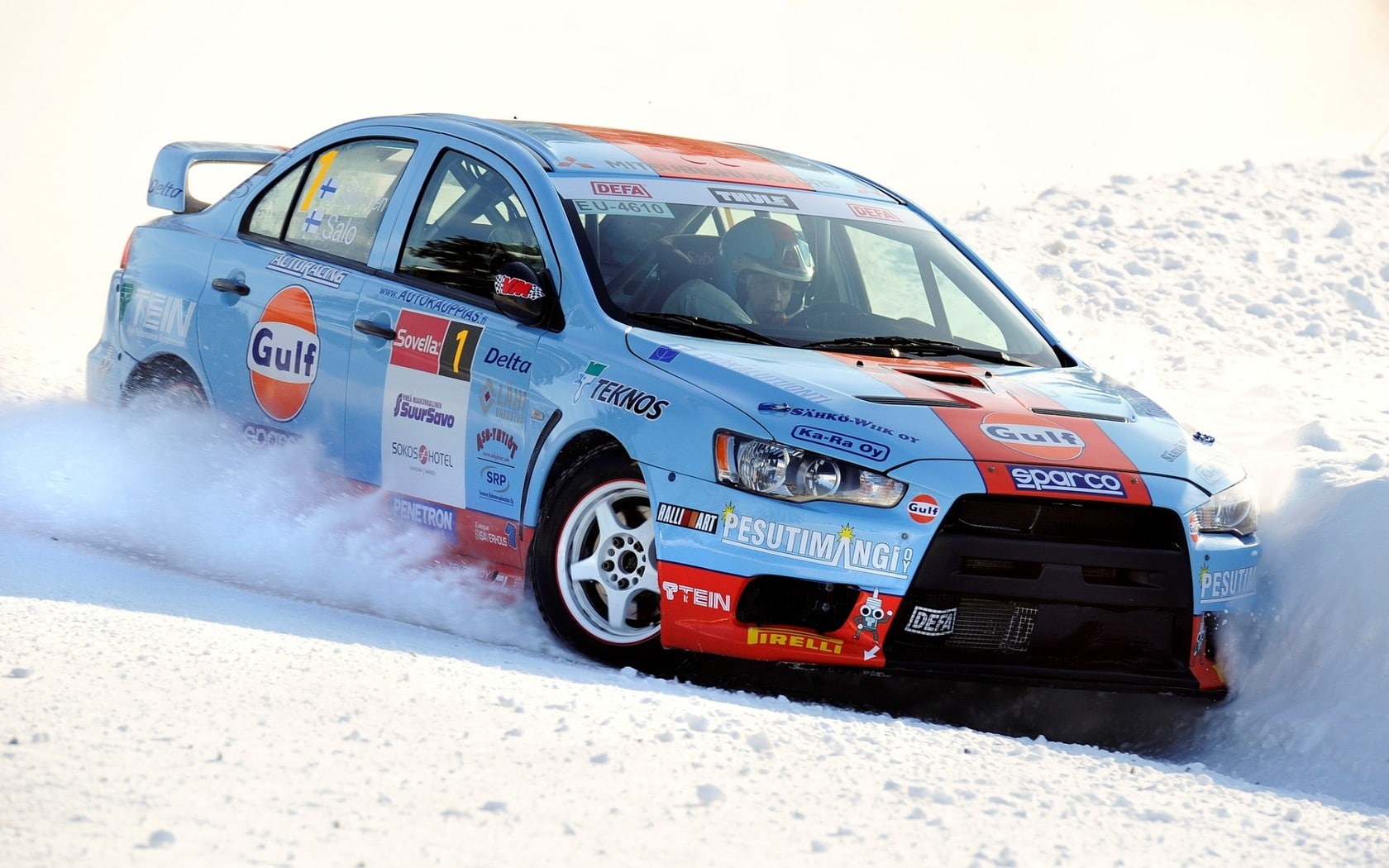 evolution, evo, rally, cars, lancer, snow, hd, mitsubishi, 720P, HD Wallpaper