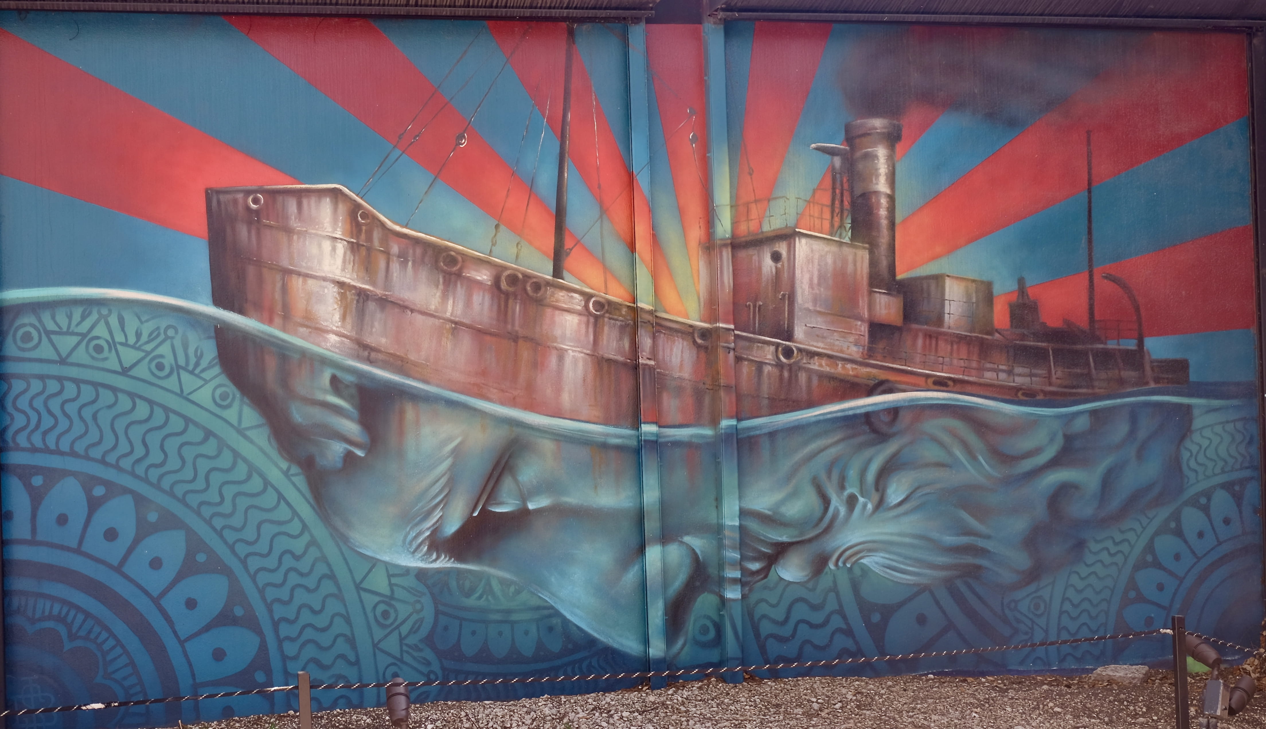 bird, mural, transportation, freight car, woodpecker, wildlife, female, blonde, blue, industry, pattern, corner, no people, sculpture, multi colored, tiger, HD Wallpaper