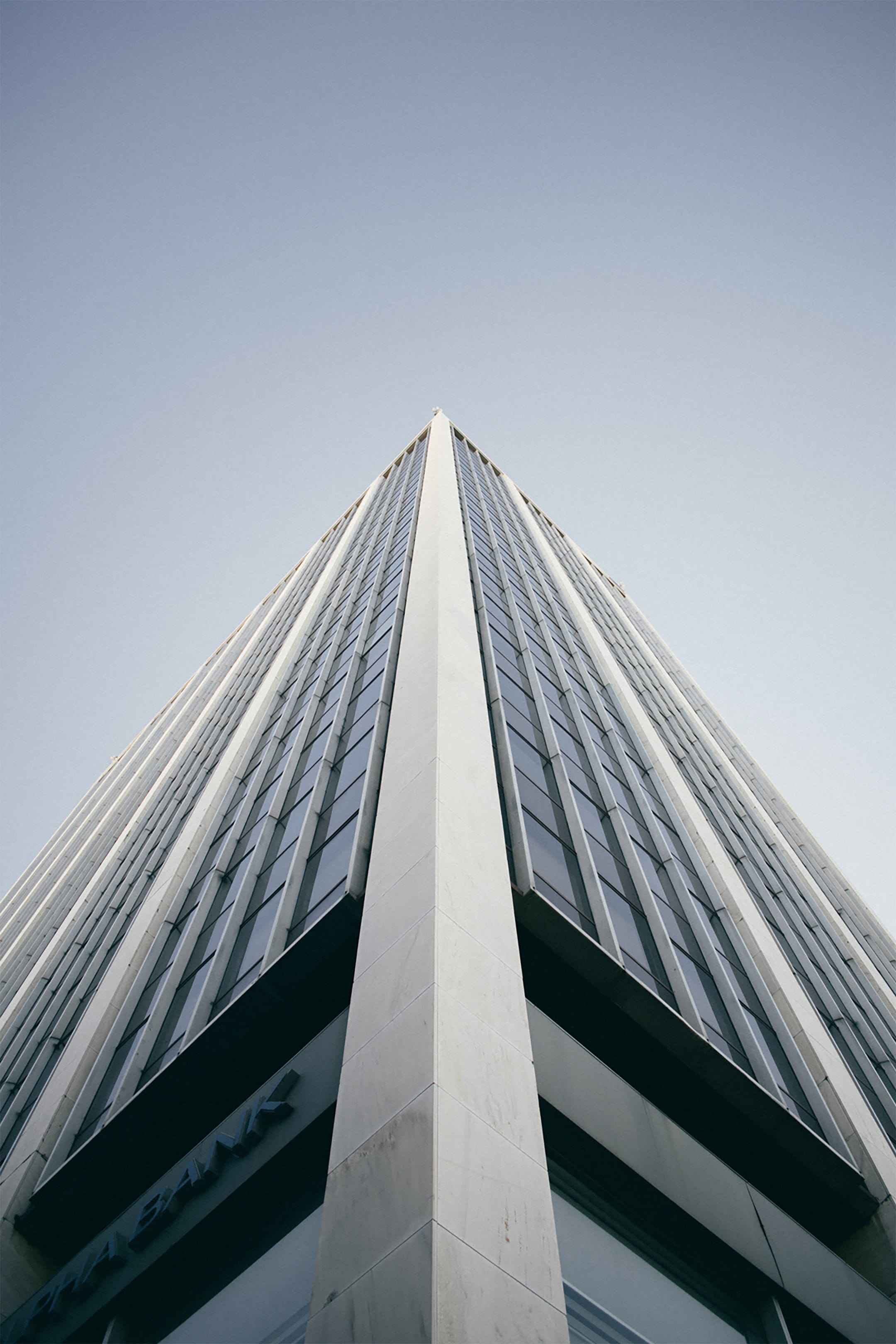 directly below, building, building exterior, no people, sky, high rise, day, greece, spire, tall, tall - high, city, corner, town, athens, glass - material, Phone HD Wallpaper