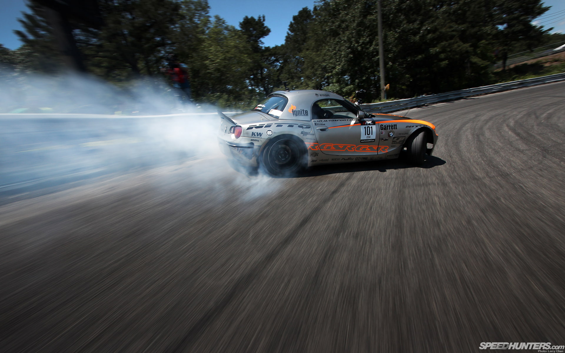 z, silver, hd, drift, race, smoke, 1080P, bmw, car, z4, cars, HD Wallpaper