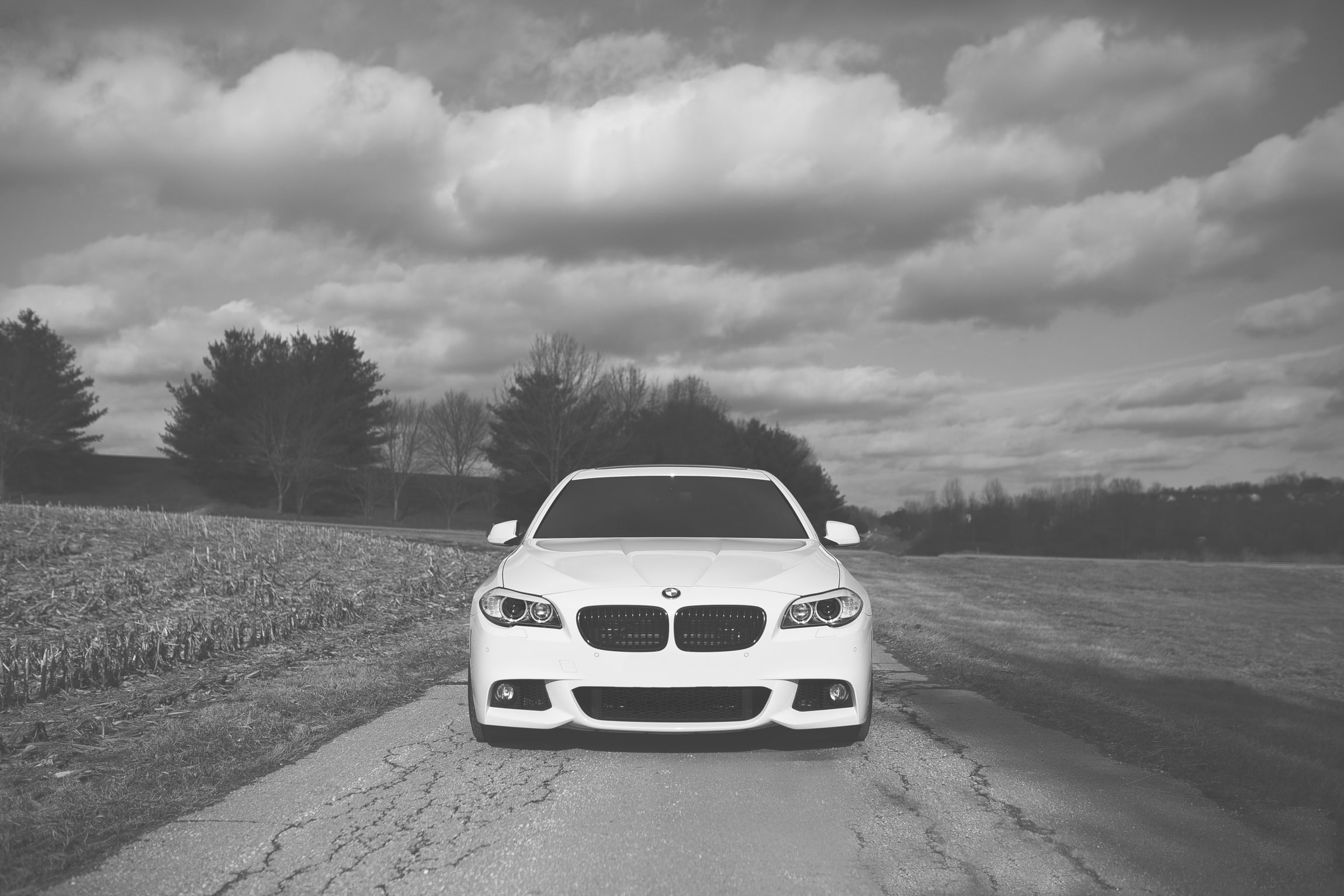 motor vehicle, 5 Series, land, Vossen, no people, road, travel, BMW, WHEELS, transportation, outdoors, e, plant, land vehicle, nature, landscape, road trip, HD Wallpaper