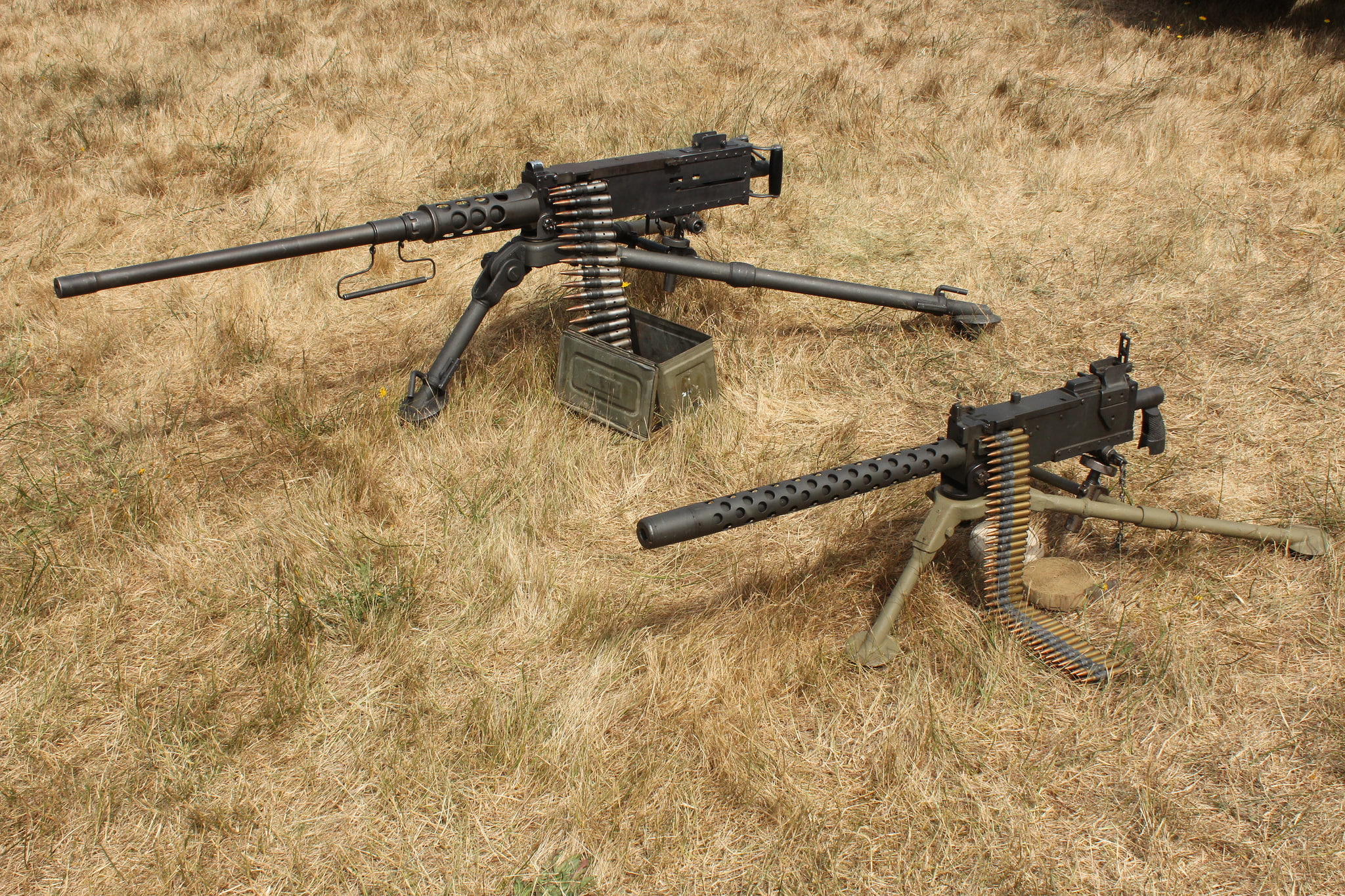 guns, weapons, M1919, grass, 1080P, Browning M2, " Browning", HD Wallpaper