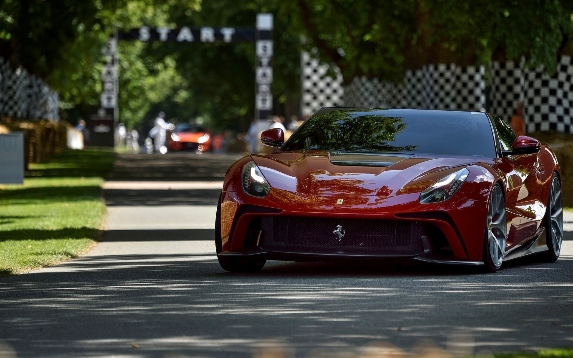 Ferrari, car, Goodwood Festival of Speed, Ferrari F12 TRS, 1080P, HD Wallpaper