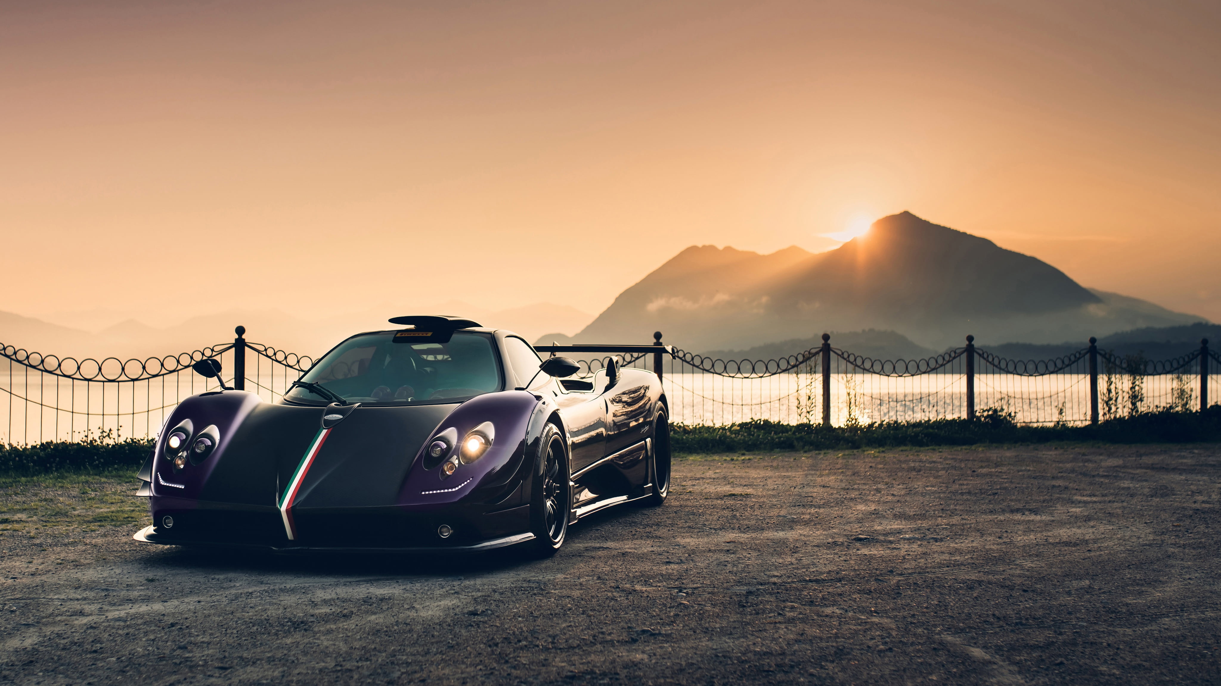 Sport Car, Supercar, Vehicle, 4K, Car, Purple Car, Pagani, Pagani Zonda, HD Wallpaper