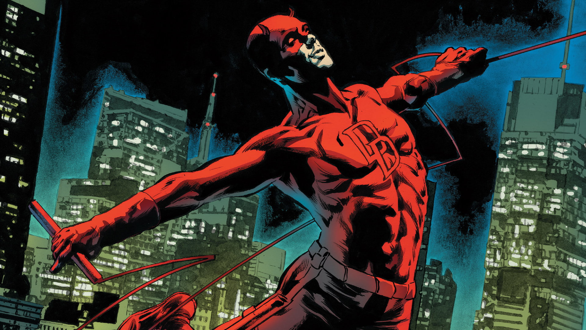 1080P, comic art, Daredevil, Marvel Comics, comics, HD Wallpaper