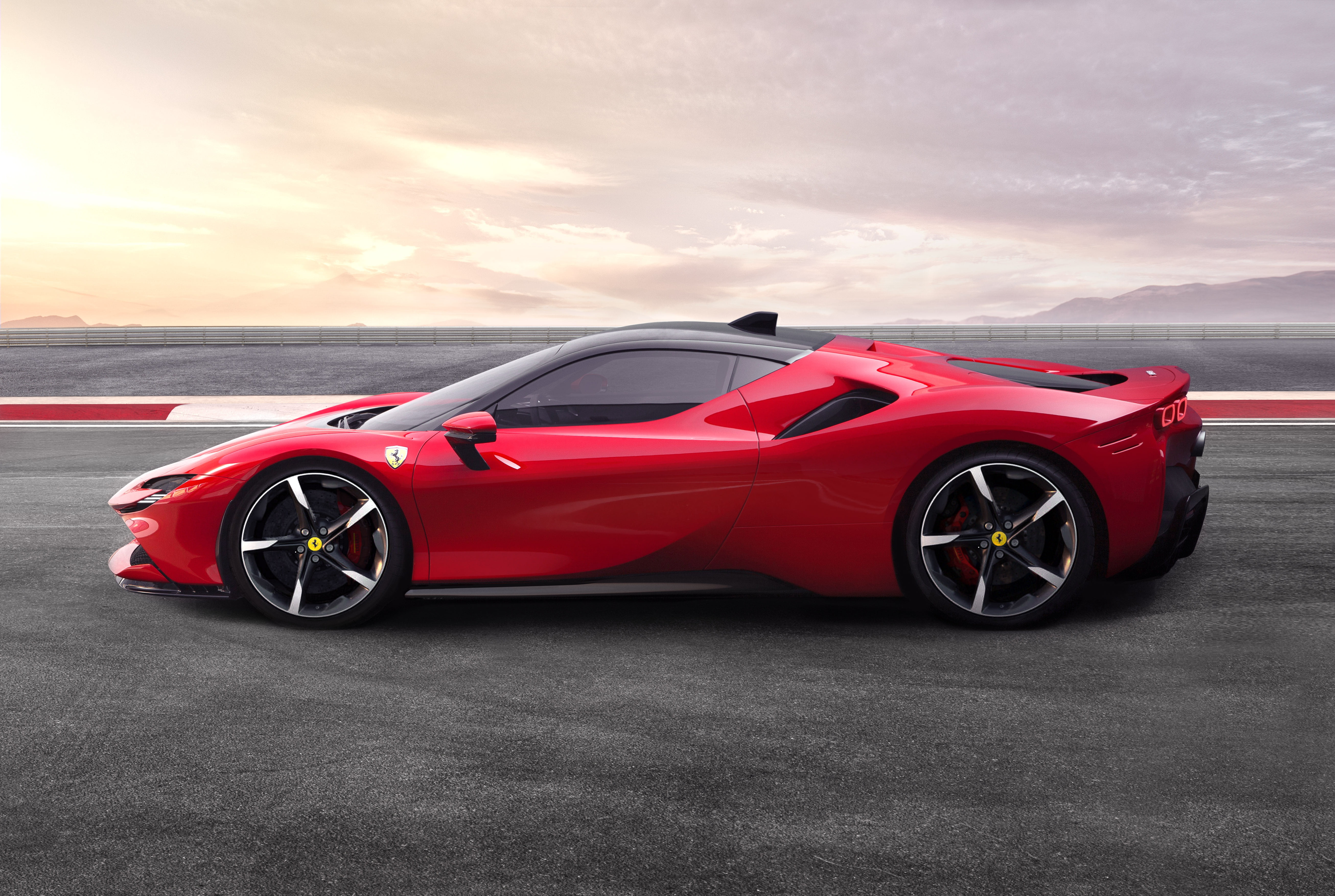 Ferrari SF90 Stradale, Red Car, Vehicle, Car, Ferrari, Supercar, Sport Car, 5K, HD Wallpaper