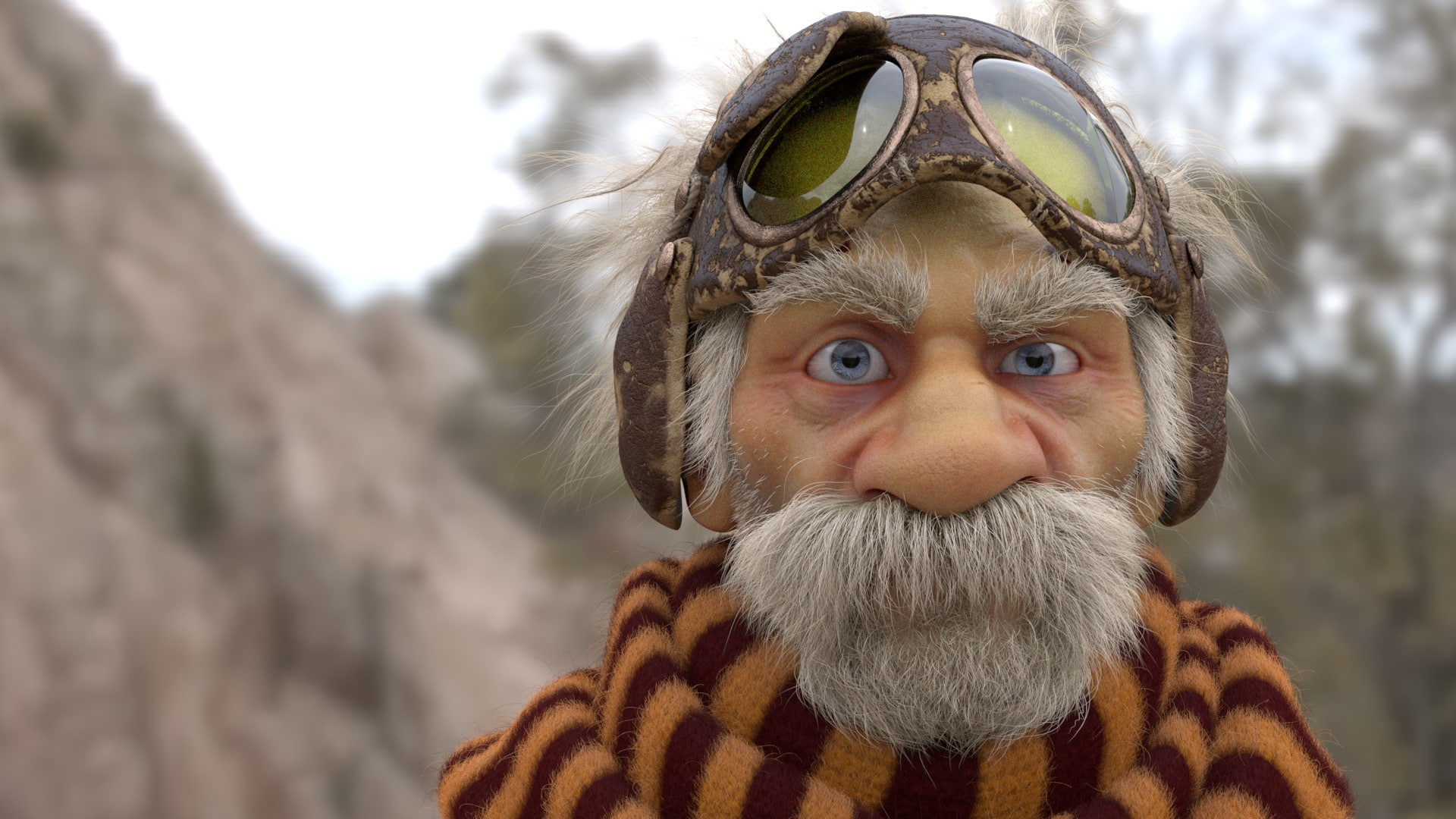 1080P, Yannick Vincent, portrait, Zerit // Guardians of the Maser, glasses, grandfather, HD Wallpaper