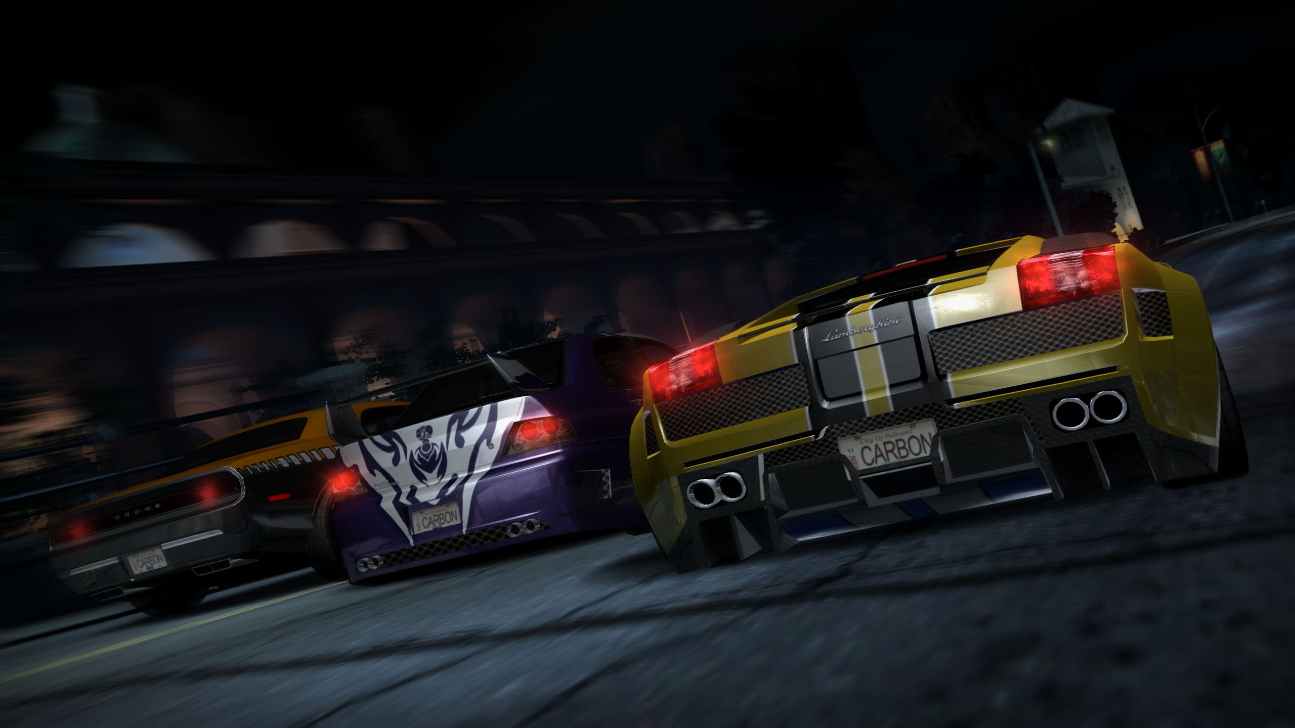 need, speed, cars, carbon, night, 2K, HD Wallpaper