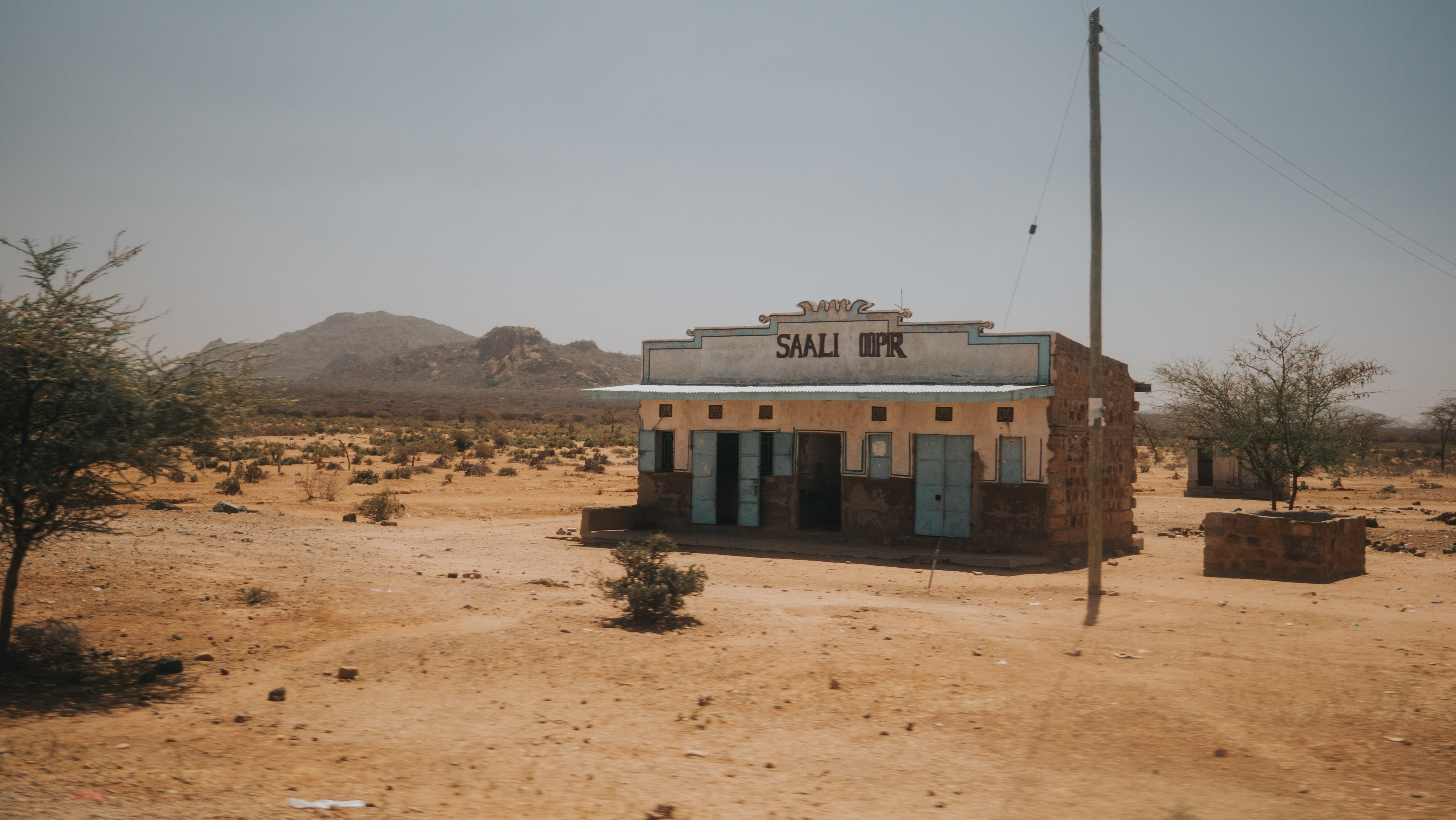 day, nature, field, desert, transportation, kenya, sky, mountain, tree, building, africa, arid climate, outdoors, clear sky, environment, hot, building exterior, HD Wallpaper
