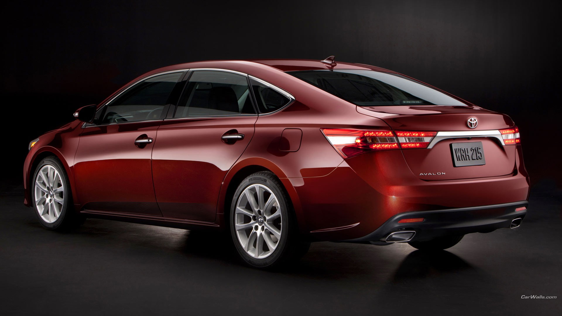 mode of transportation, land vehicle, chrome, no people, saloon cars, night, indoors, studio shot, motor vehicle, clean, retro styled, red, Toyota Avalon, HD Wallpaper