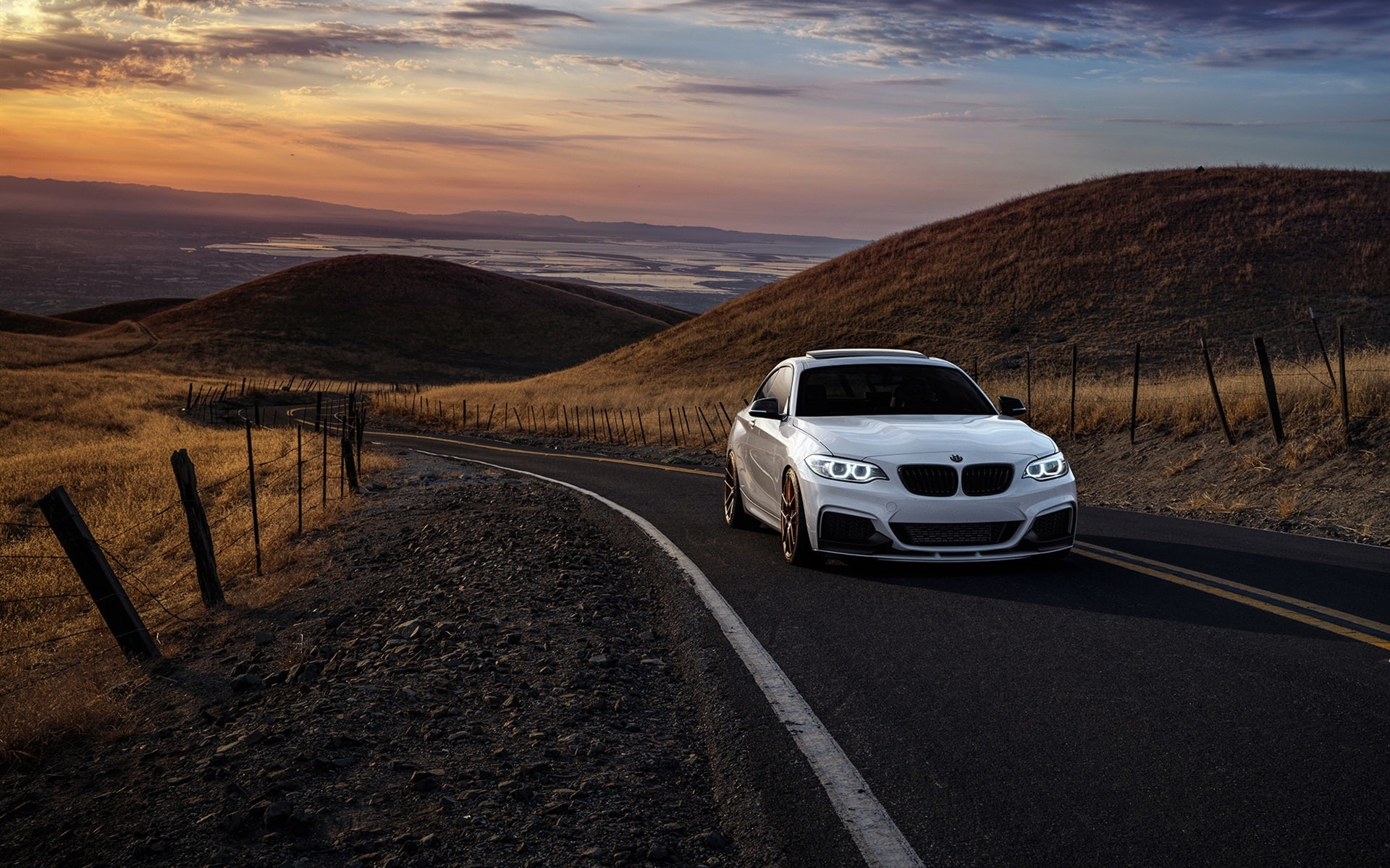 White, suv, Road, Car, BMW, mi, 1080P, Hills, HD Wallpaper