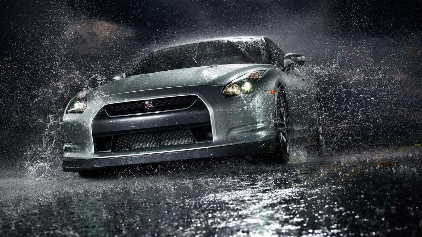 brand, nissan, famous brand, chrome, gt, car, famous, skyline, 720P, nissan skyline gt-r r35, r, HD Wallpaper