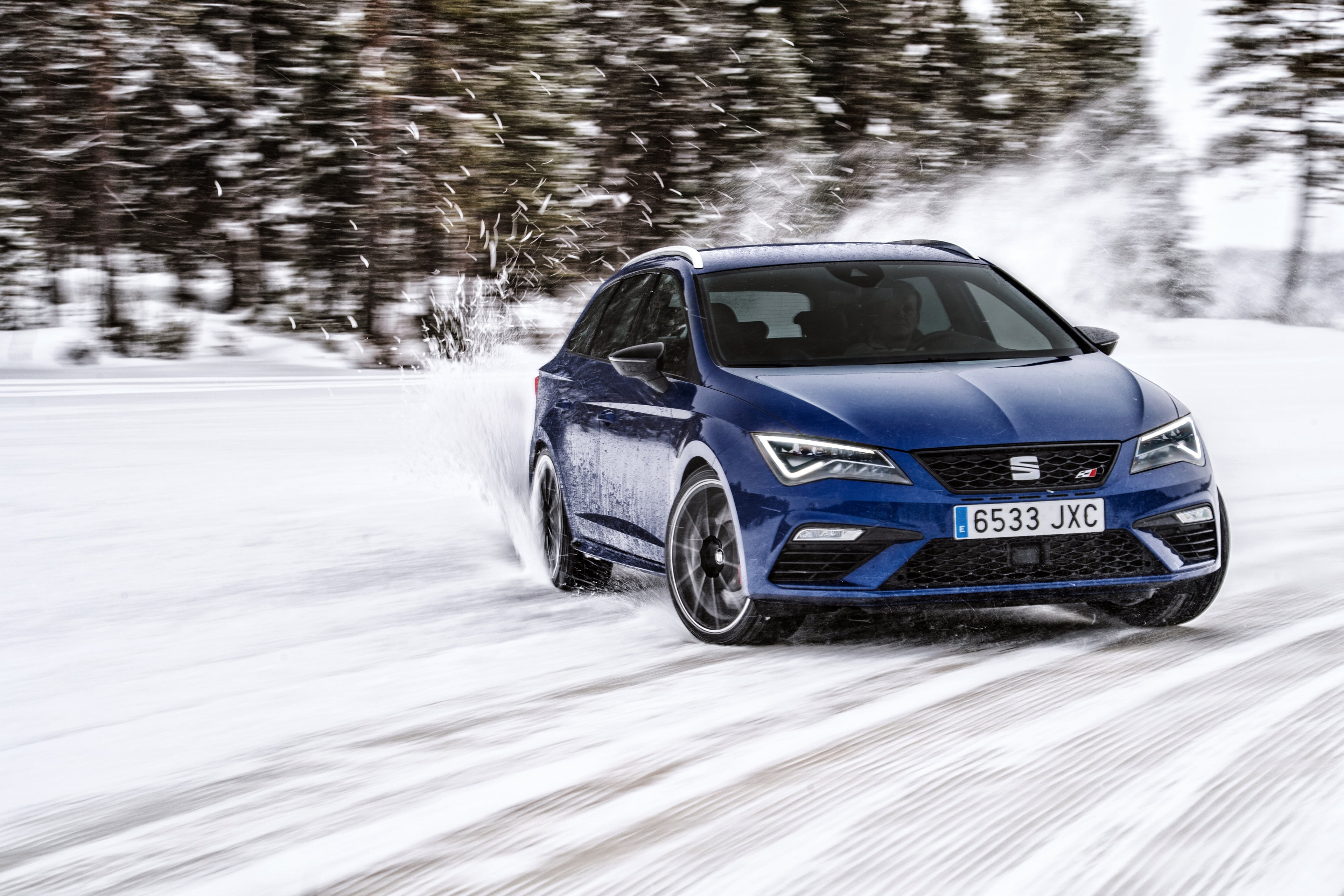 Compact Car, Seat Leon, Car, Vehicle, 4K, Blue Car, Seat, HD Wallpaper