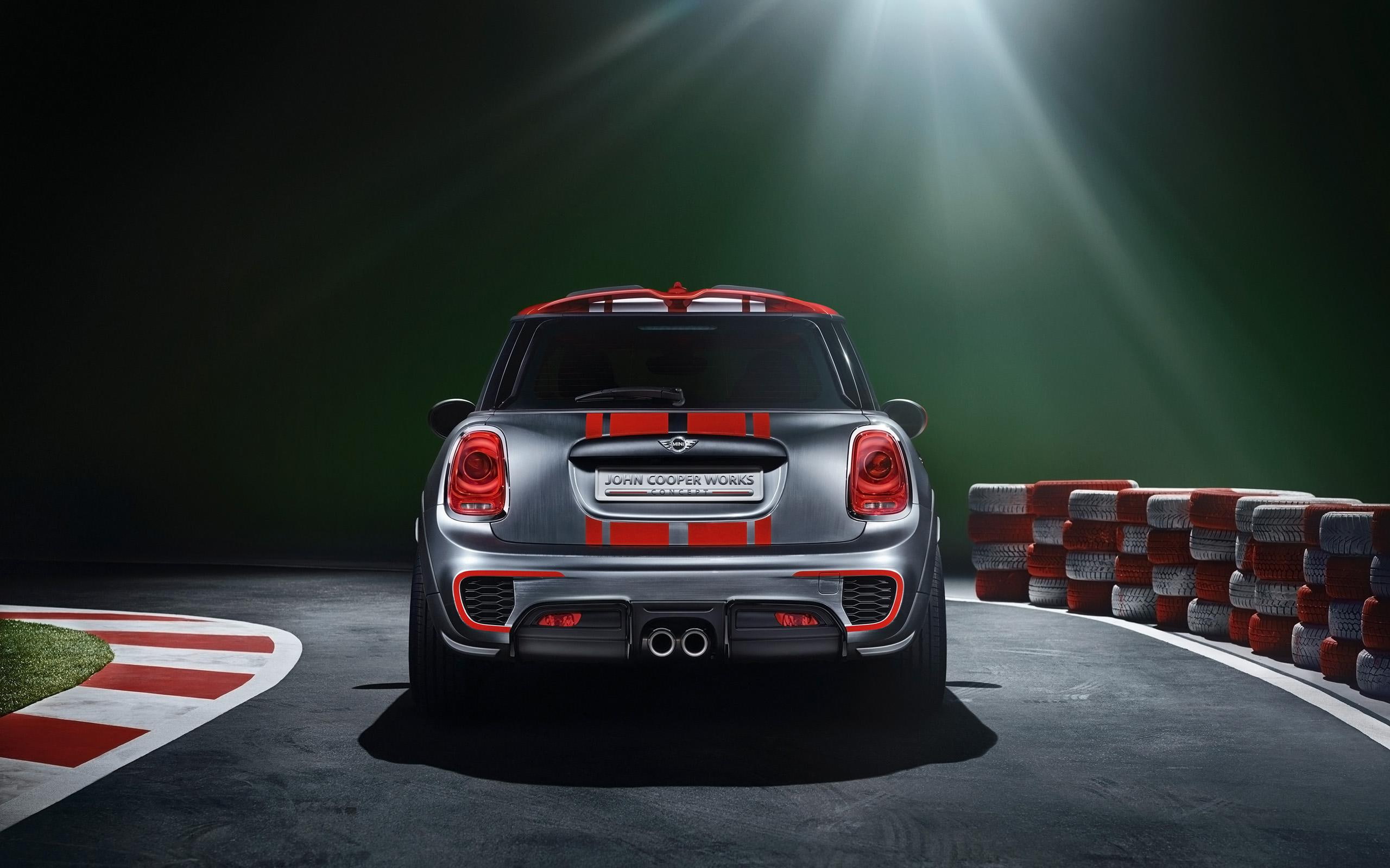 mini, grey, 2014, works, cooper, red, john, car, cars, 2K, HD Wallpaper