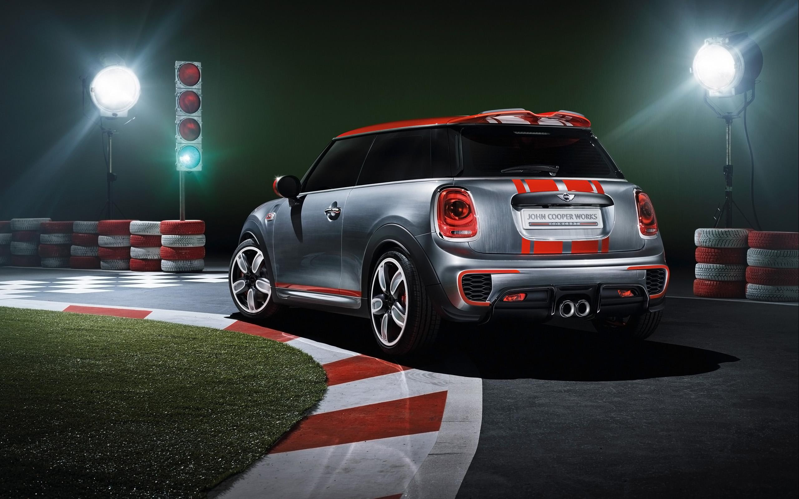 cars, gray, 2014, mini, cooper, works, red, door, john, 2K, bentley, hatcback, HD Wallpaper