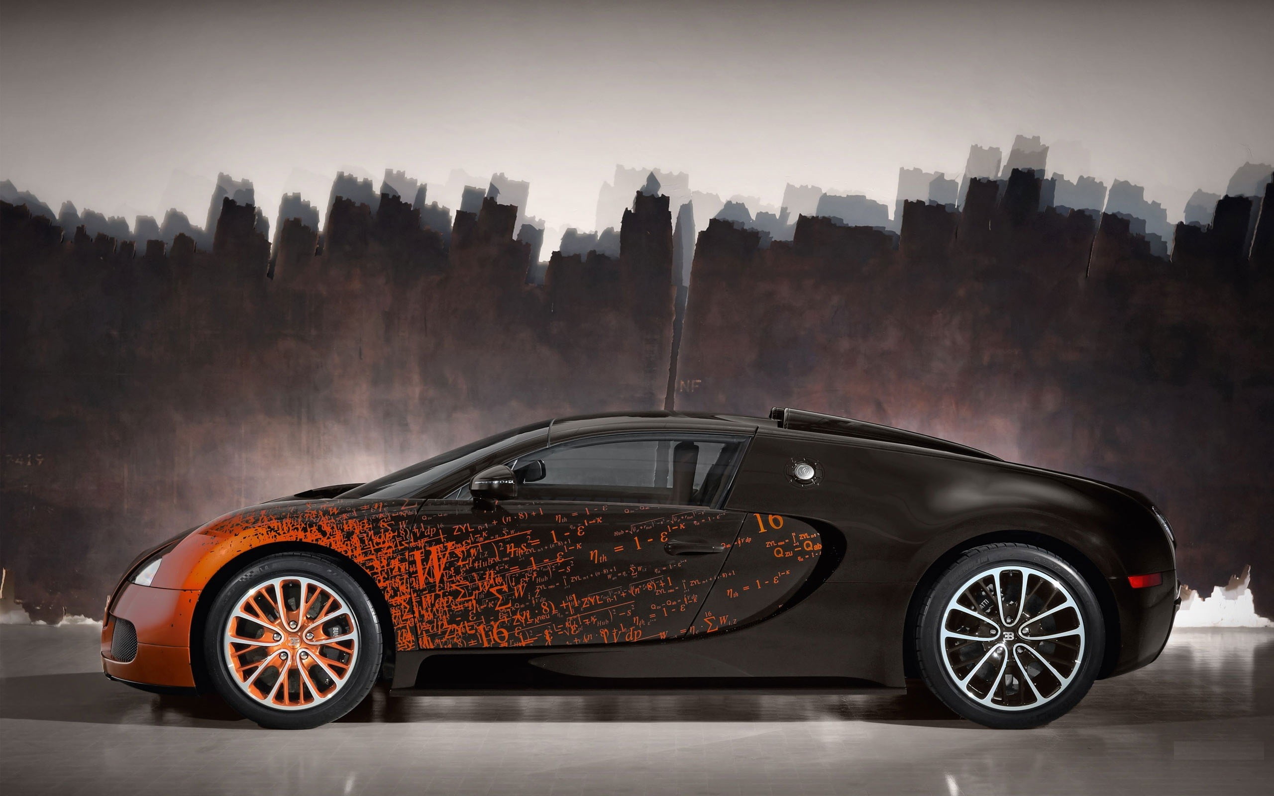 transportation, mini, profile view, wealth, wheel, sports car, black, land vehicle, luxury, city, no people, red, fog, Bugatti, car, mode of transportation, HD Wallpaper