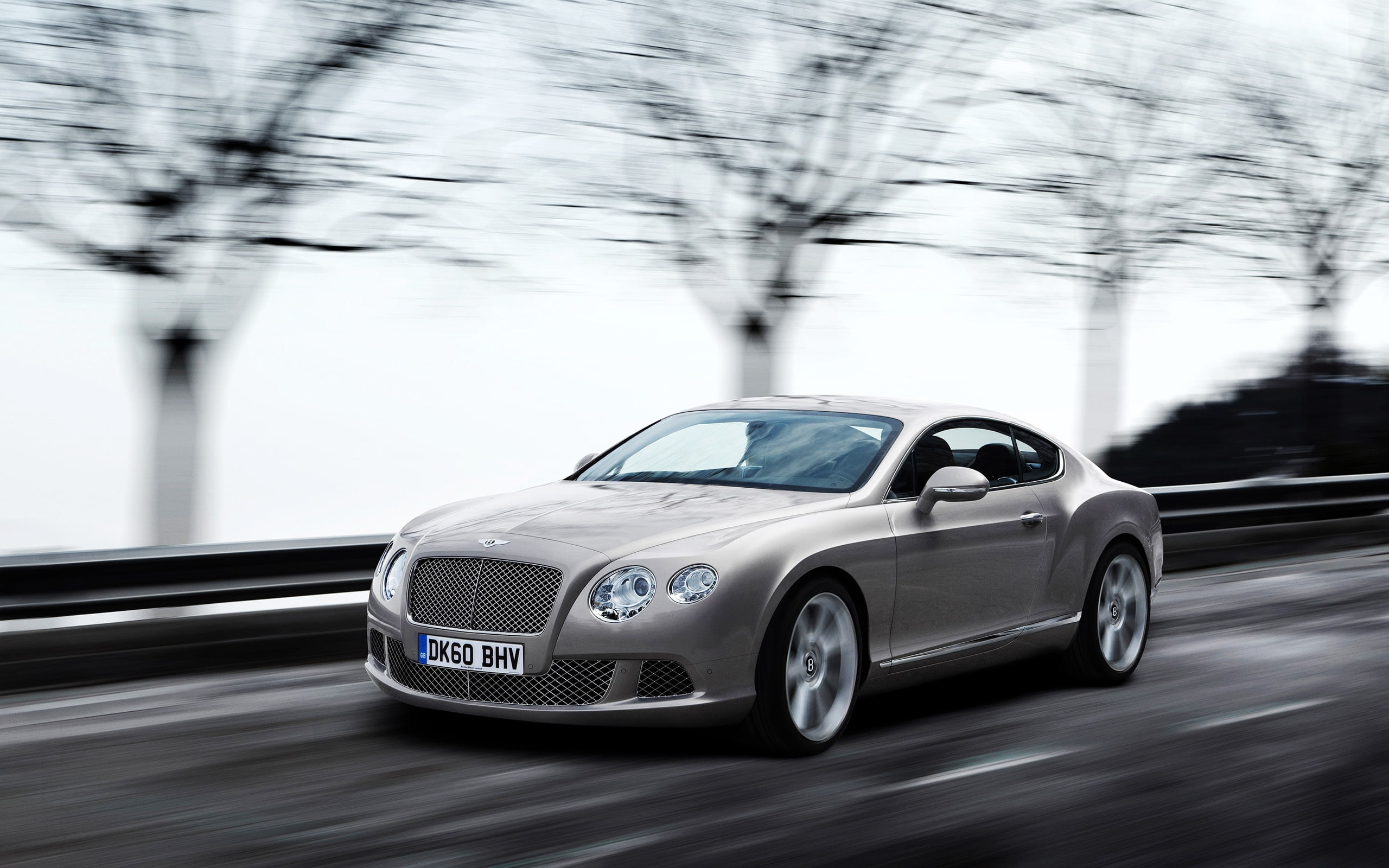 grey, 2K, bentley, gt, coupe, Bentley Continental GT, continental, silver, bmw, HD Wallpaper