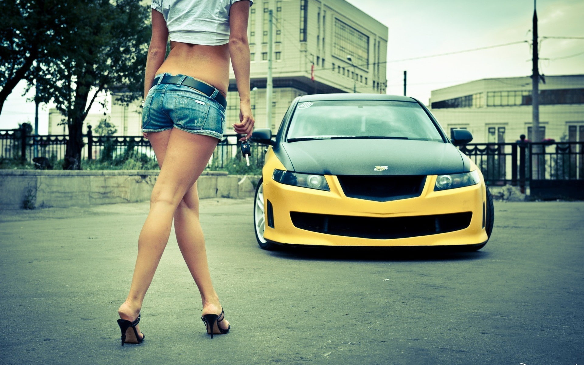 cars, honda, women, hd, motorcycles, art, accord, 1080P, tuning, x, HD Wallpaper
