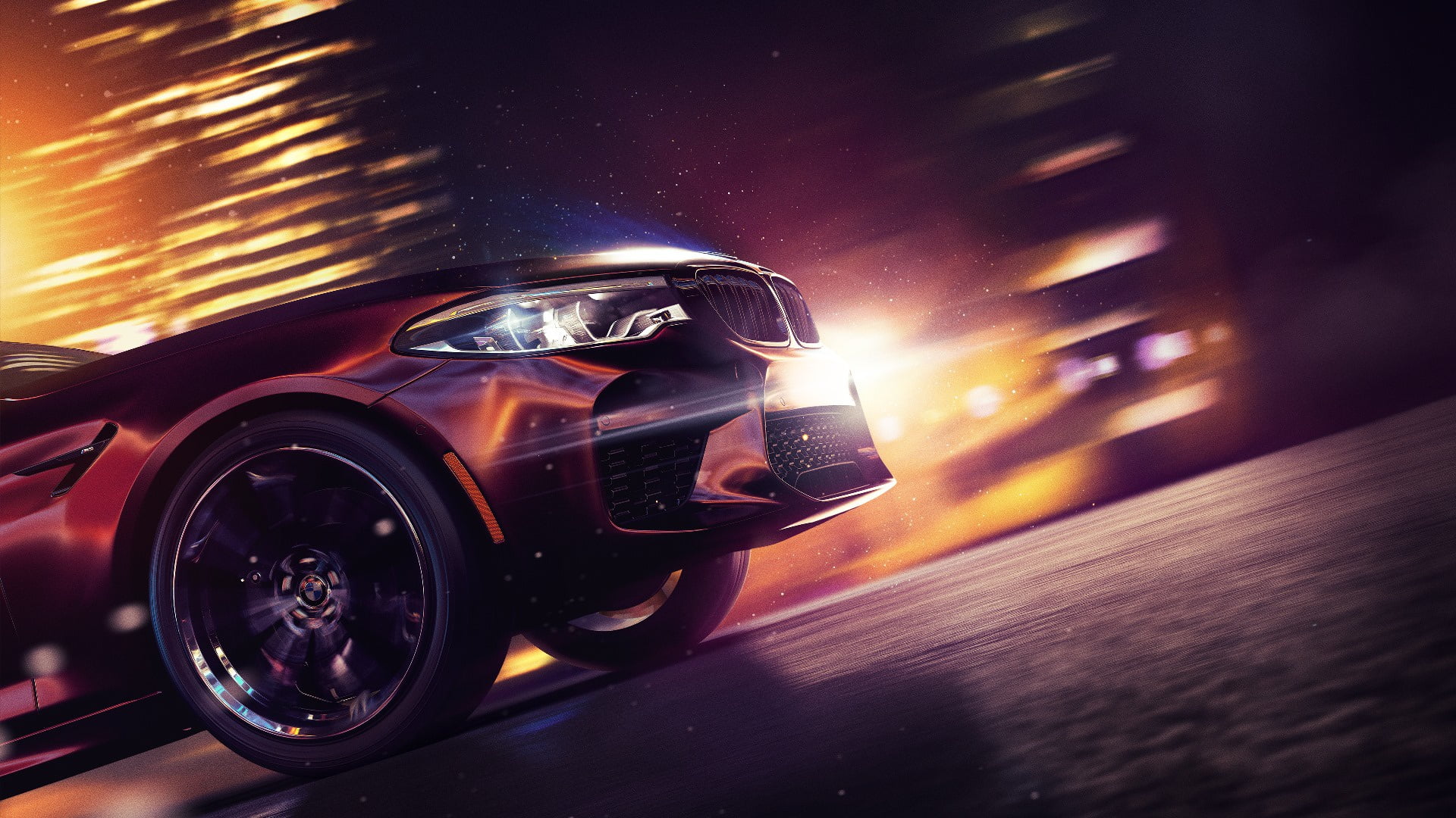 wheel, 1080P, nature, car, sunlight, motion, Need for Speed, luxury, driving, tire, travel, outdoors, mode of transportation, road trip, digital, HD Wallpaper