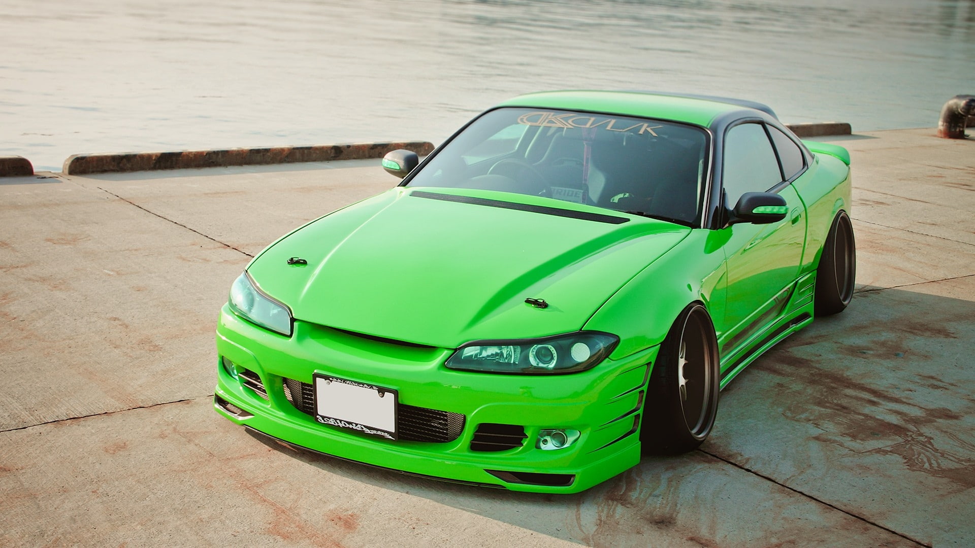 jdm, s, hd, lakes, 1080P, art, x, Nissan, silvia, nature, green, cars, HD Wallpaper