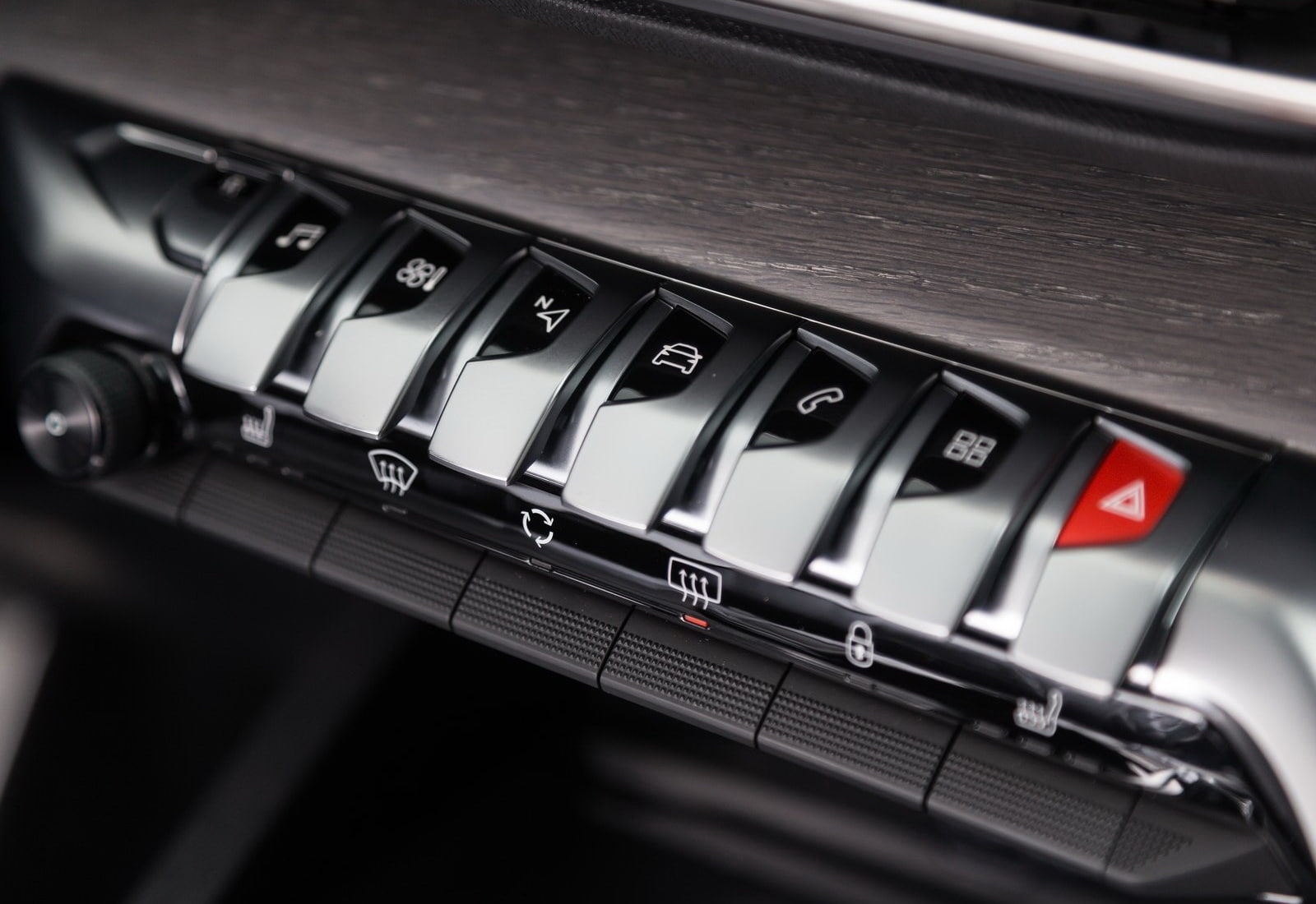 motor vehicle, close-up, no people, wireless technology, 720P, keypad, indoors, push button, peugeot, car, (2017), modern, transportation, silver colored, HD Wallpaper