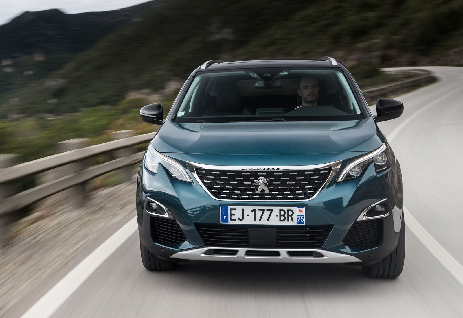 journey, peugeot, motion, mountain, 720P, day, land, silver colored, land vehicle, nature, motor vehicle, (2017), outdoors, tire, focus on foreground, HD Wallpaper