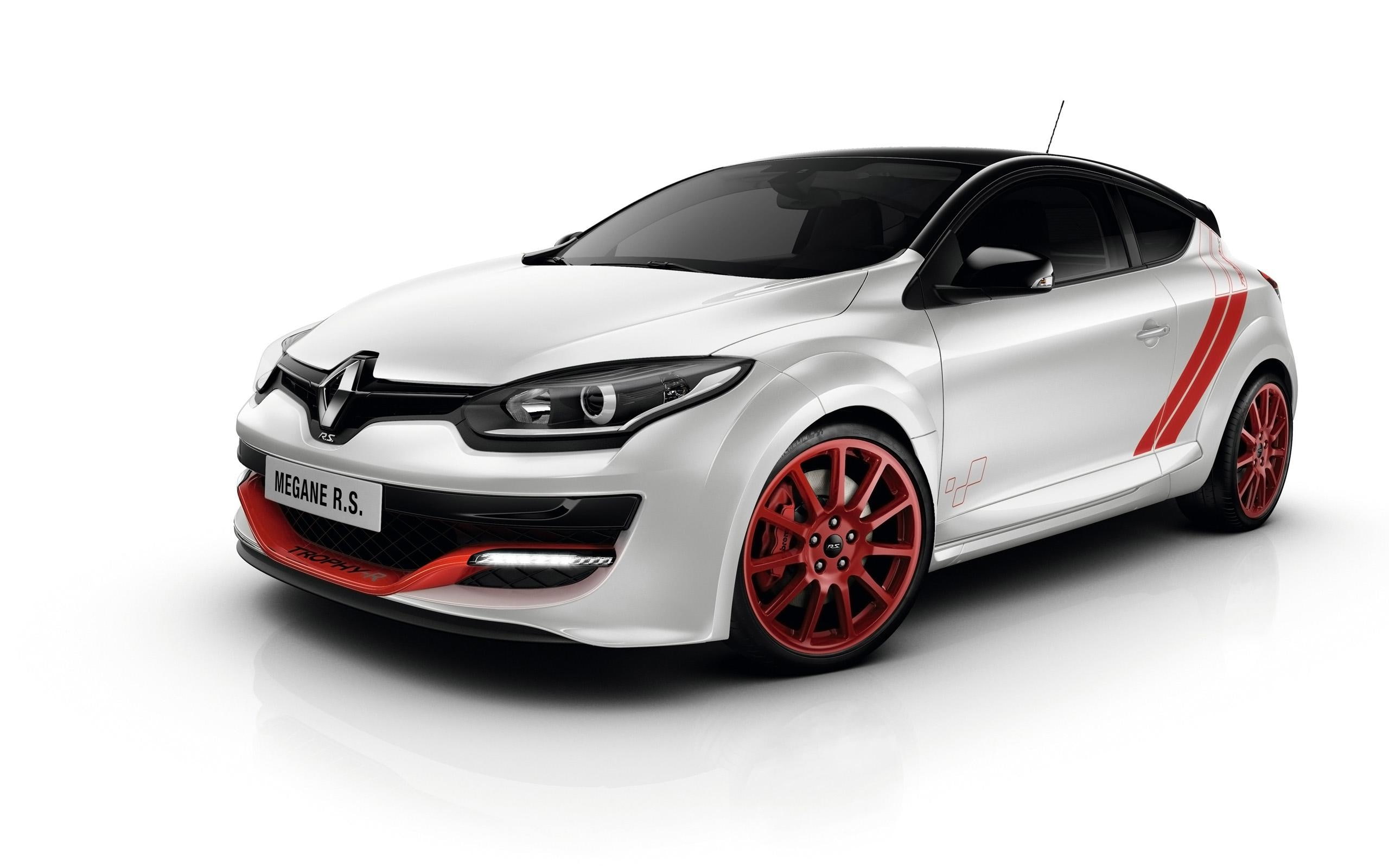 silver, r, rs, 2014, renault, cars, megane, trophy, red, 2K, HD Wallpaper