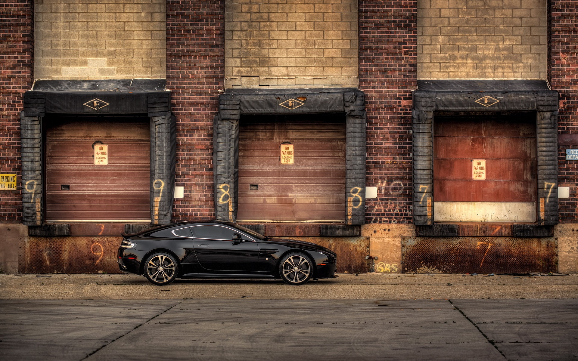 Car, Black, View, Side, edition, carbon, Aston, vantage, Martin, 1080P, v, HD Wallpaper