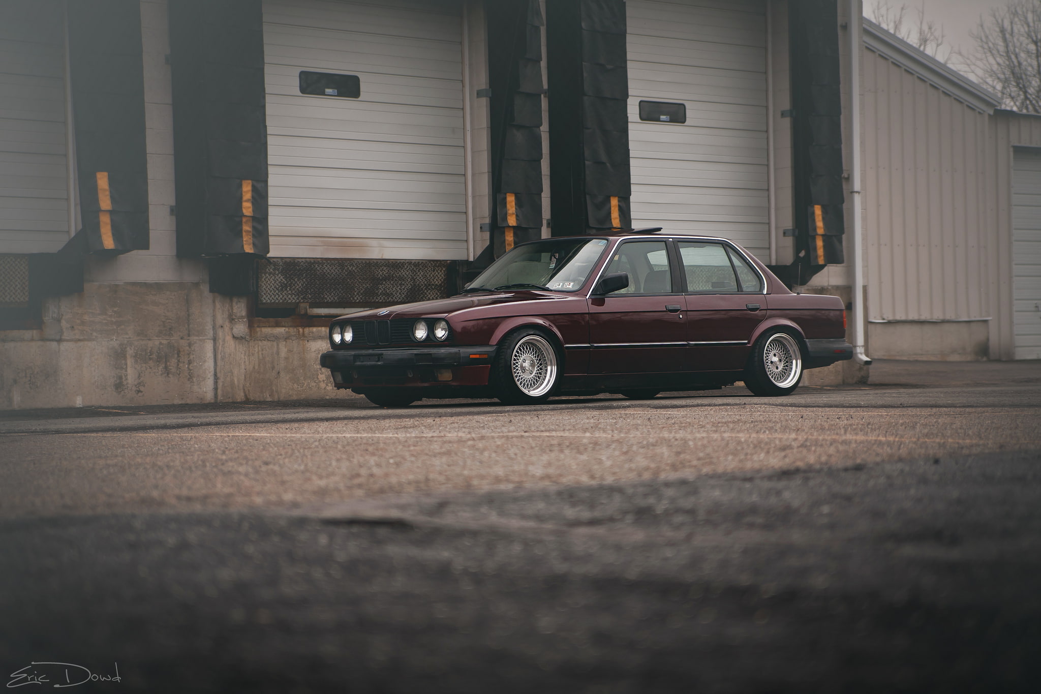 architecture, selective focus, mode of transportation, road, motor vehicle, E30, BMW, transportation, The 3 series, outdoors, retro styled, tuning, built structure, HD Wallpaper