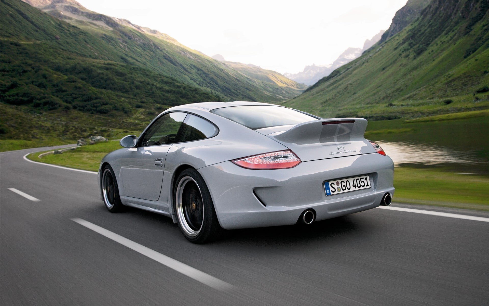 1080P, backview, porsche, vehicles, cars, HD Wallpaper