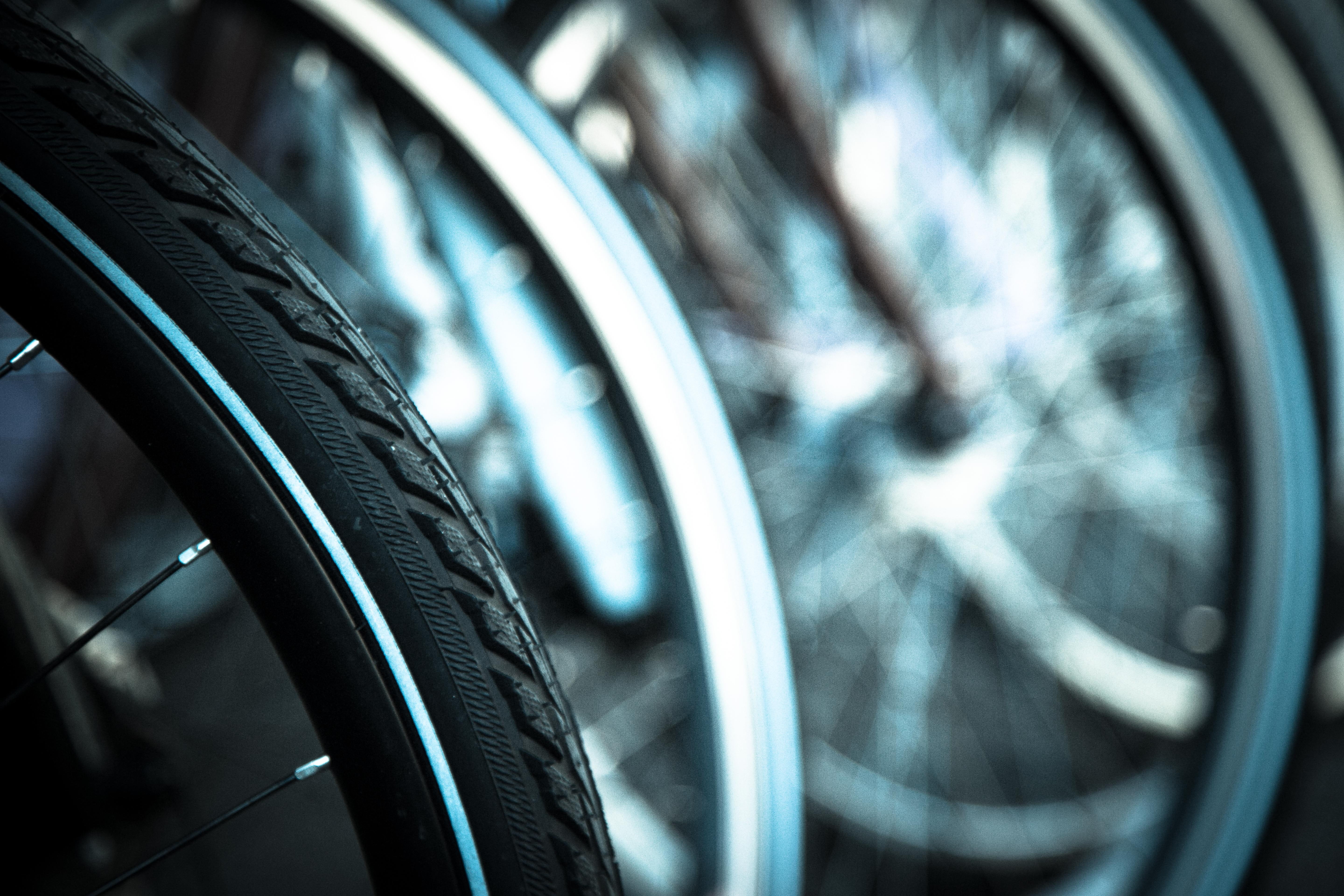 metal, wheel, land vehicle, chrome, spoke, motor vehicle, cyclist, safety, 5K, abstract, road, two, movement, tire, modern, shiny, bicycle, alloy, luxury, HD Wallpaper
