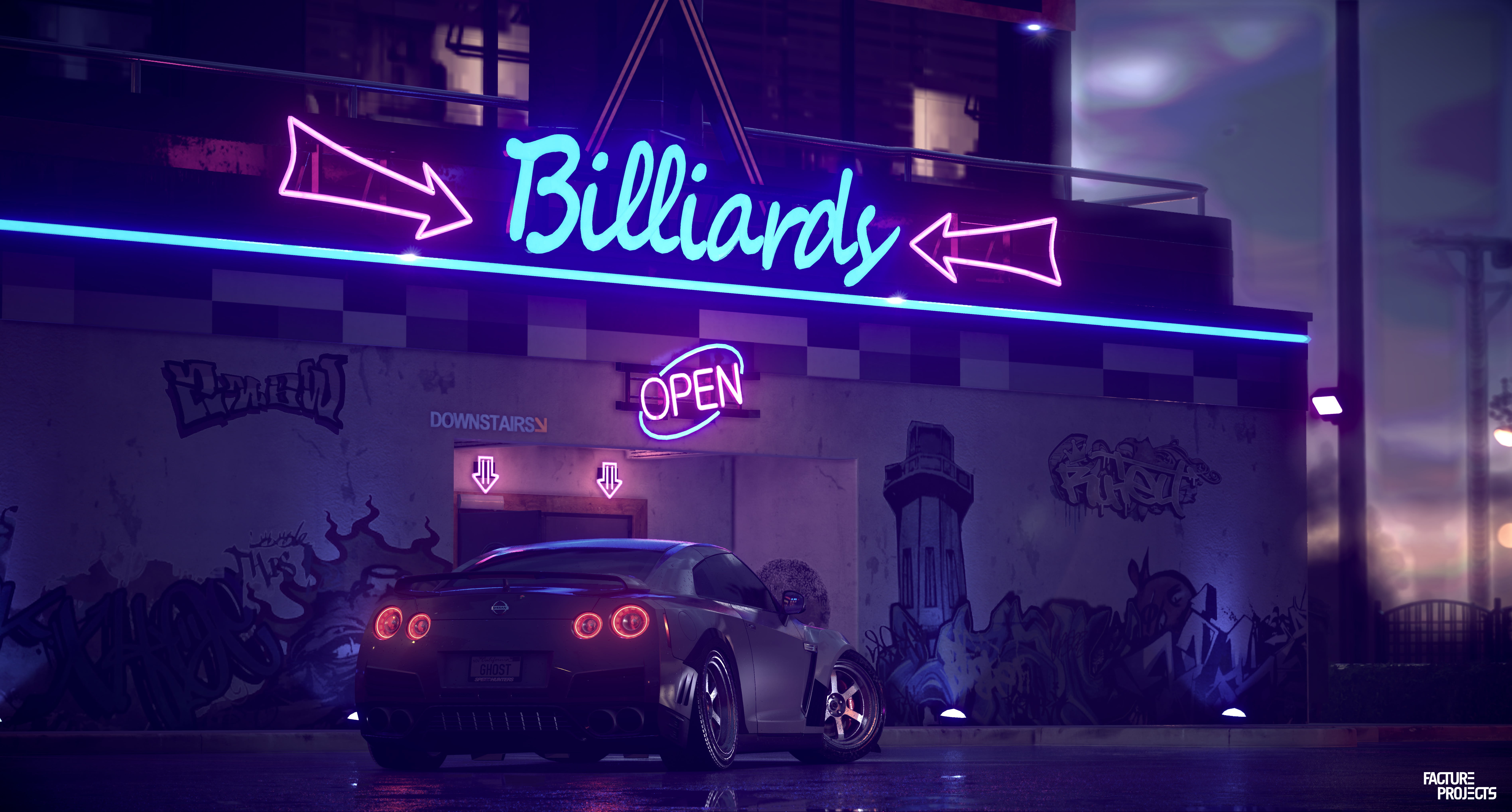 5K, NFS 2015, Need for Speed, car, Nissan GT-R, billards, Nissan skyline GT-R R32, grey cars, Nissan GT-R 2017, HD Wallpaper