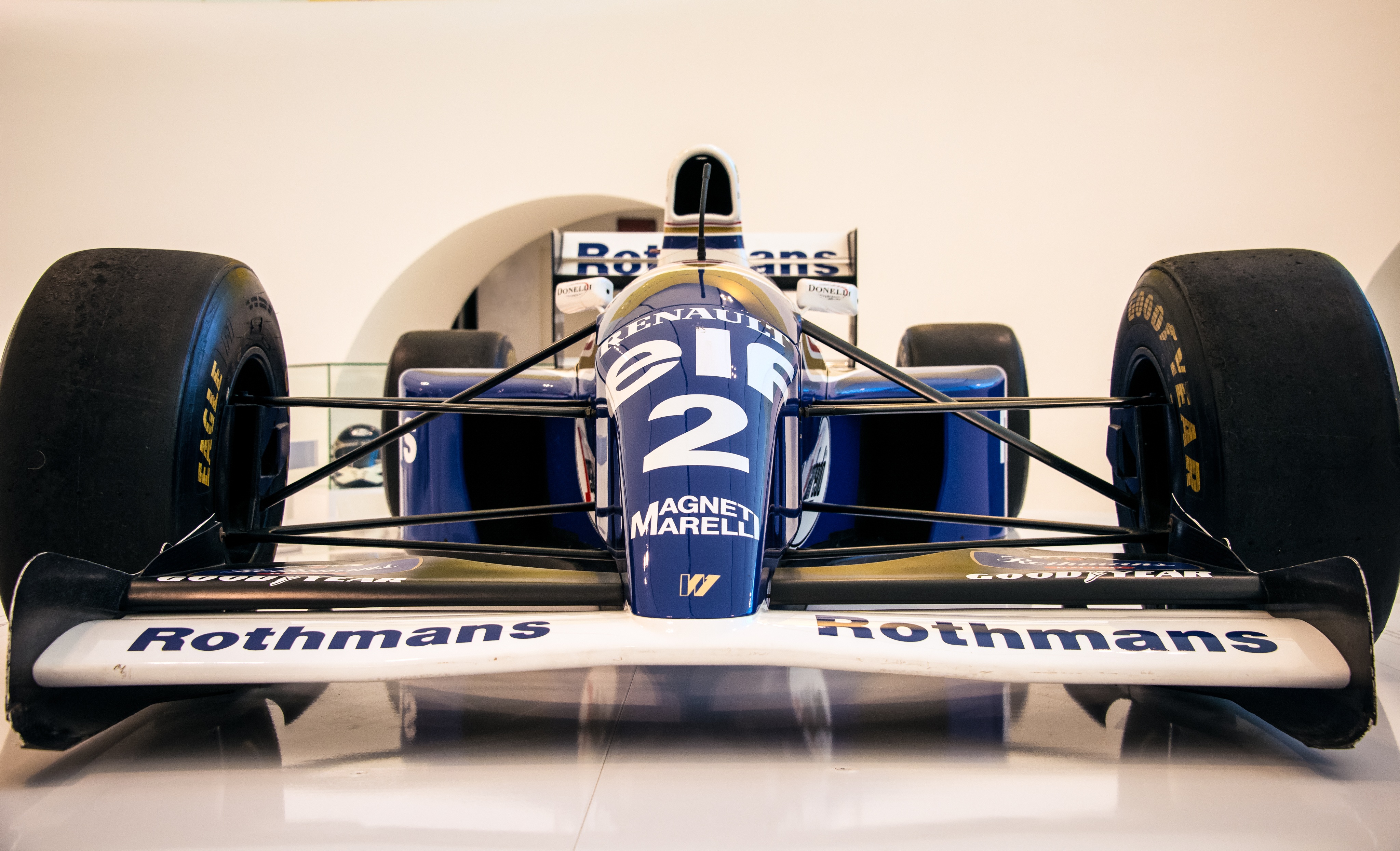 airplane, bolid, white, no people, rothmans, travel, car, western script, sign, blue, air vehicle, safety, law, indoors, communication, number, transportation, HD Wallpaper