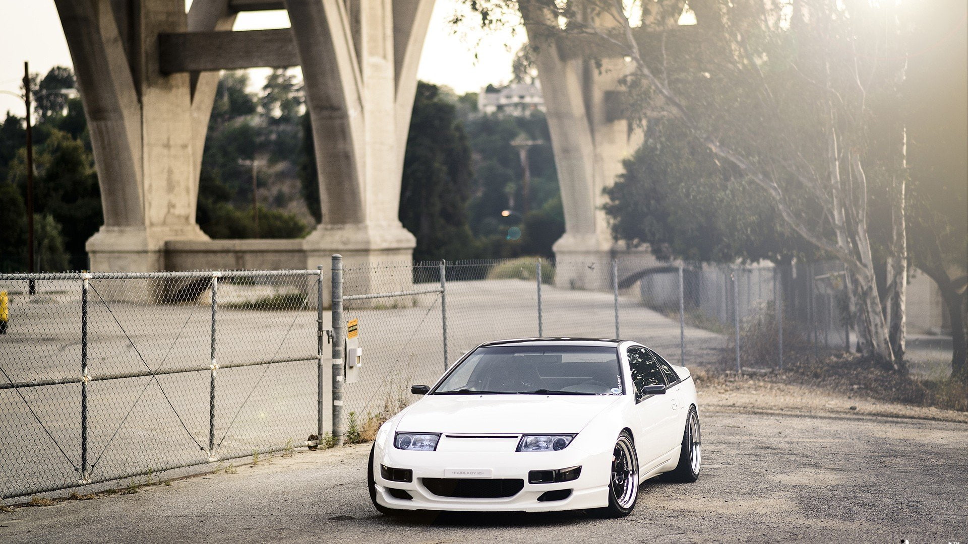 1080P, rims, 300zx, tuned, nissan, cars, tuning, stance, white, HD Wallpaper