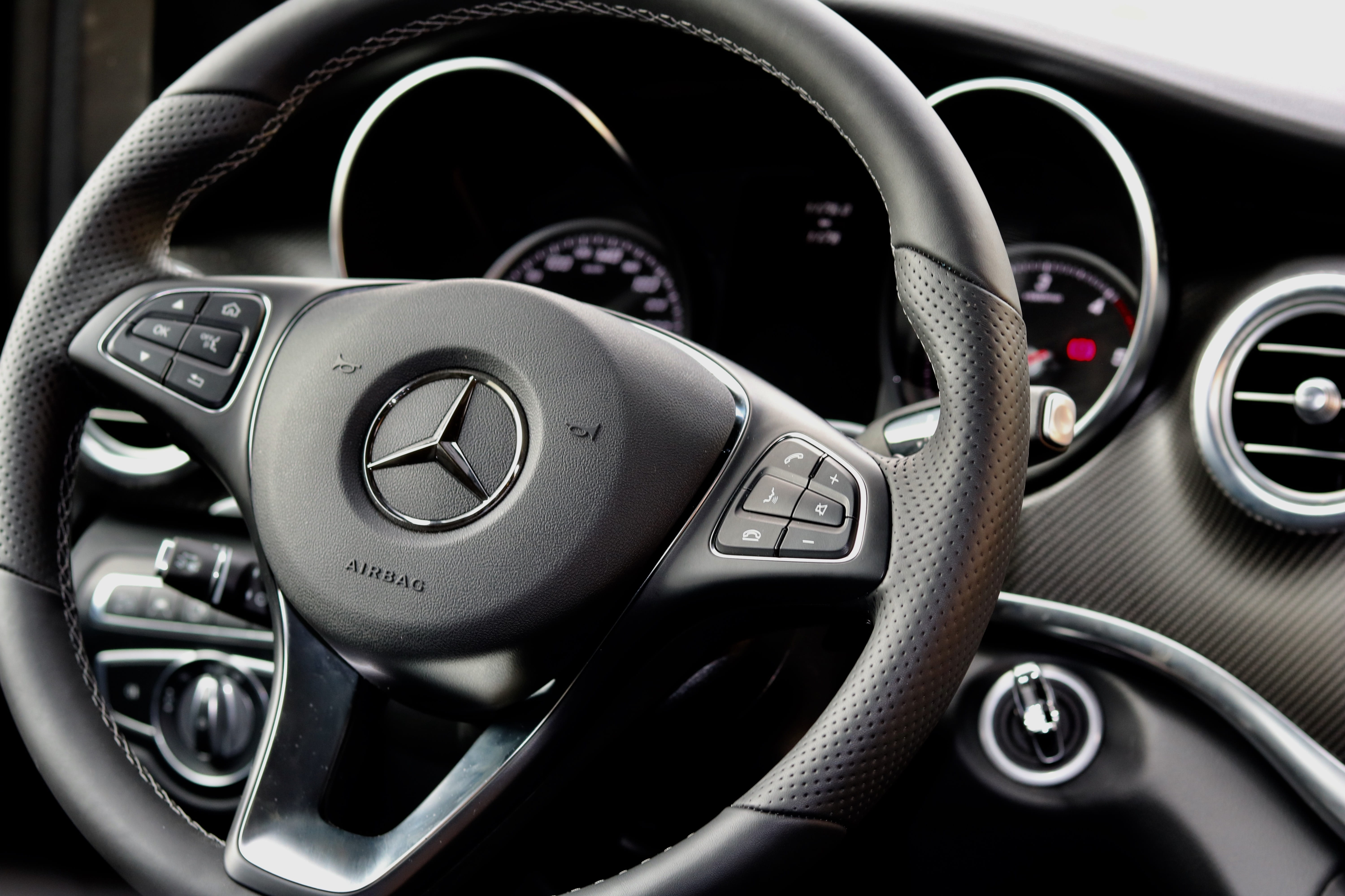 land vehicle, wheel, rotary control, indoors, speedometer, steering wheel, auto detail, passenger compartment, cockpit, taxes, sports car, black color, HD Wallpaper