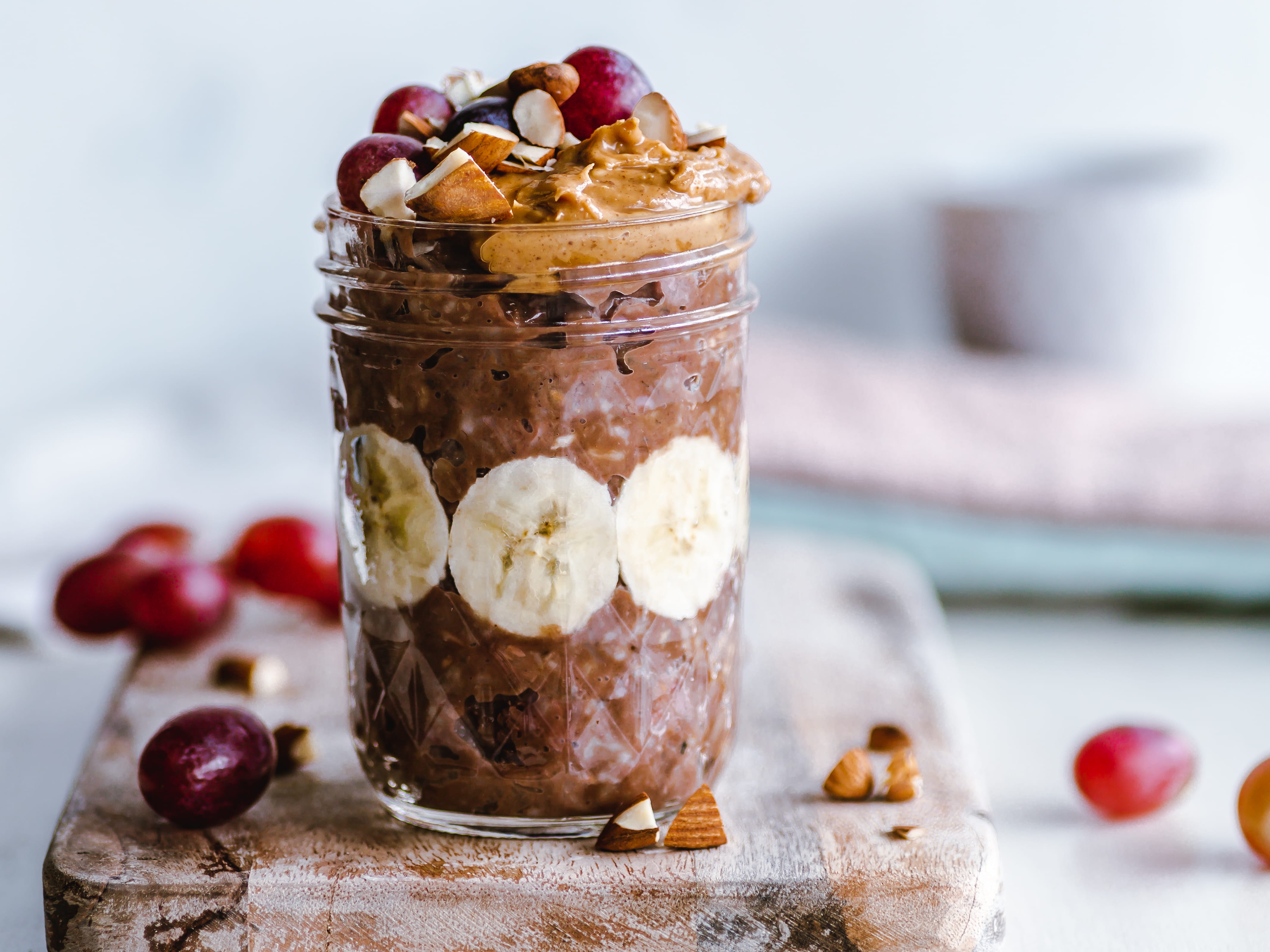 fruit, kitchen, sweet food, raisin, cream, glass, 4K, dairy product, food, close-up, presentation, eating utensil, snack, granola, nut - food, focus on foreground, HD Wallpaper