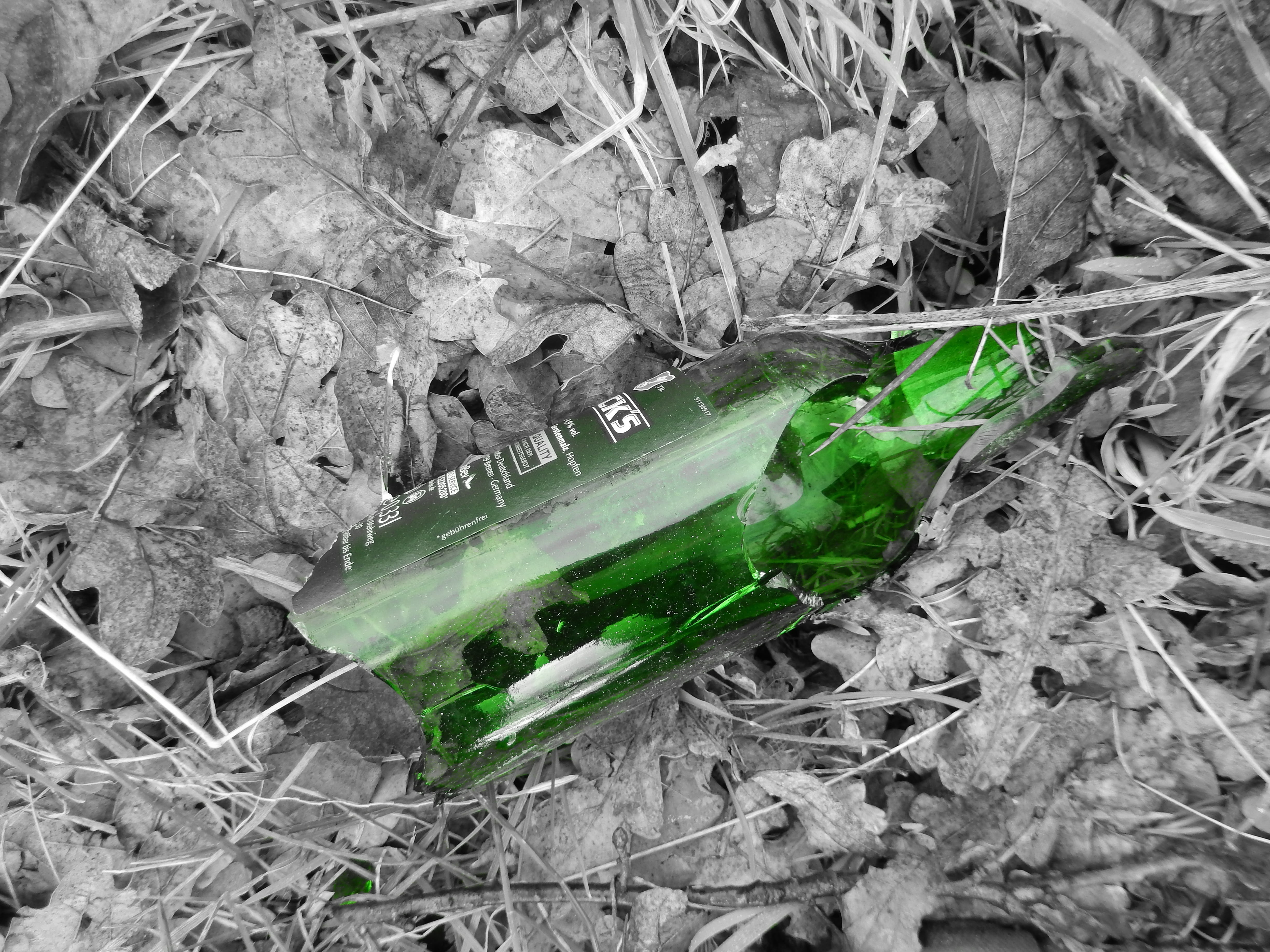 shard, field, environmental protection, environmental destruction, garbage, freshness, day, careless, levity, green color, frozen, high angle view, growth, HD Wallpaper