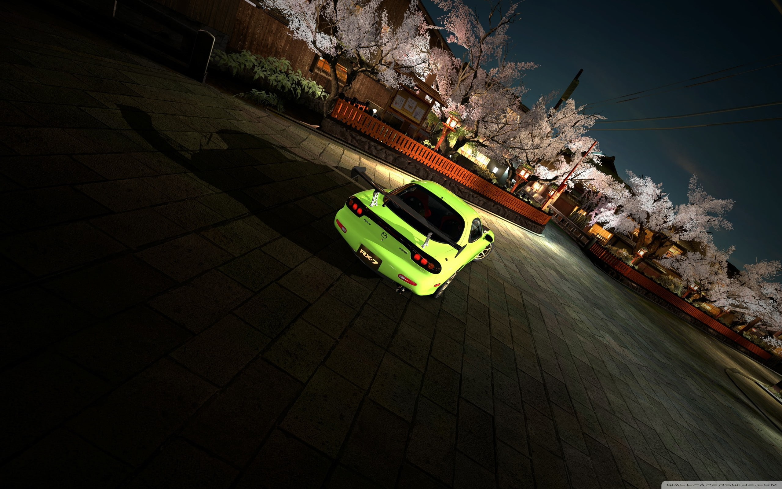 2K, fast, Mazda, turismo, art, gran, Gran turismo, night, rx, HD, games, video, car, HD Wallpaper